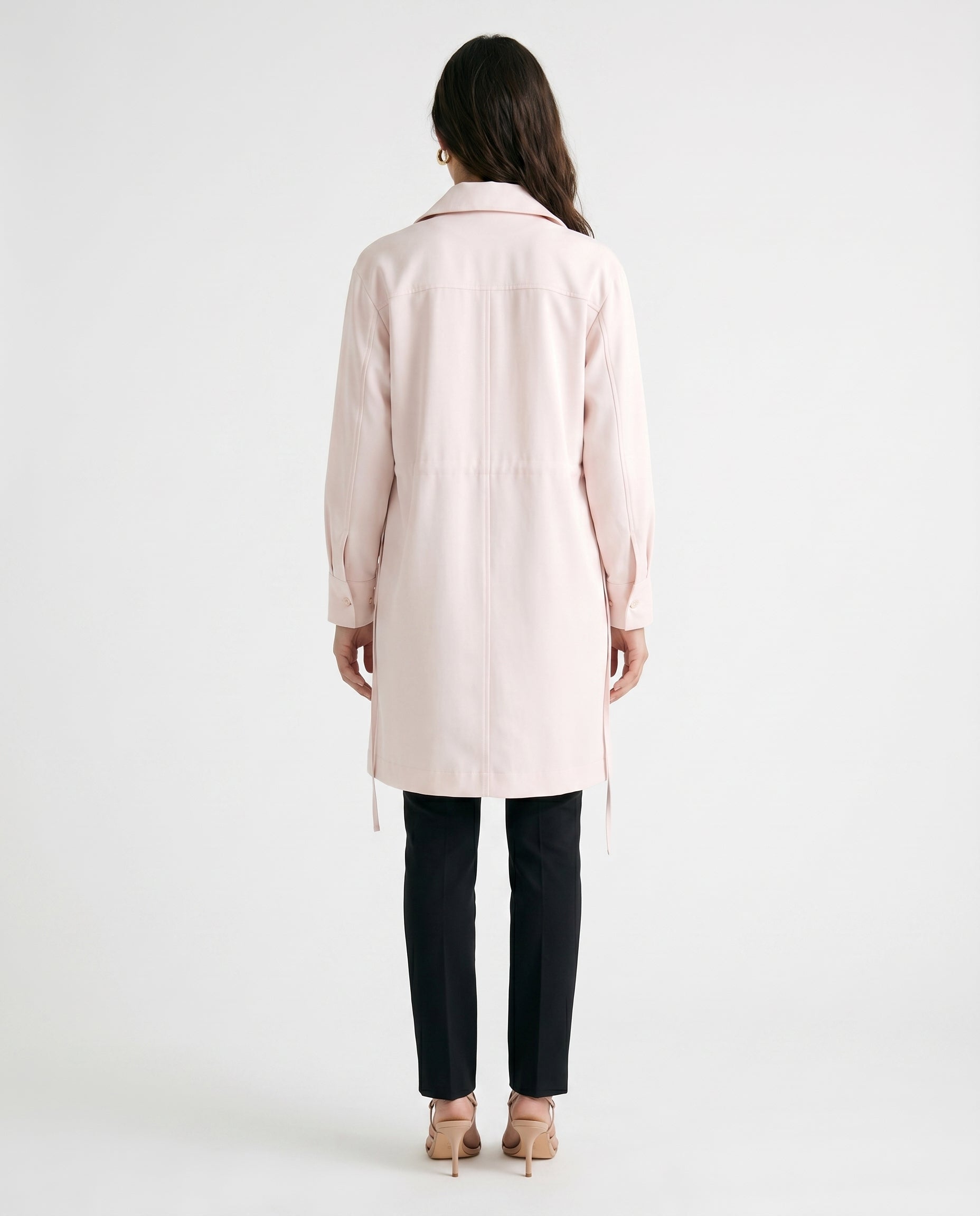 Utility Drawstring Dress Off White
