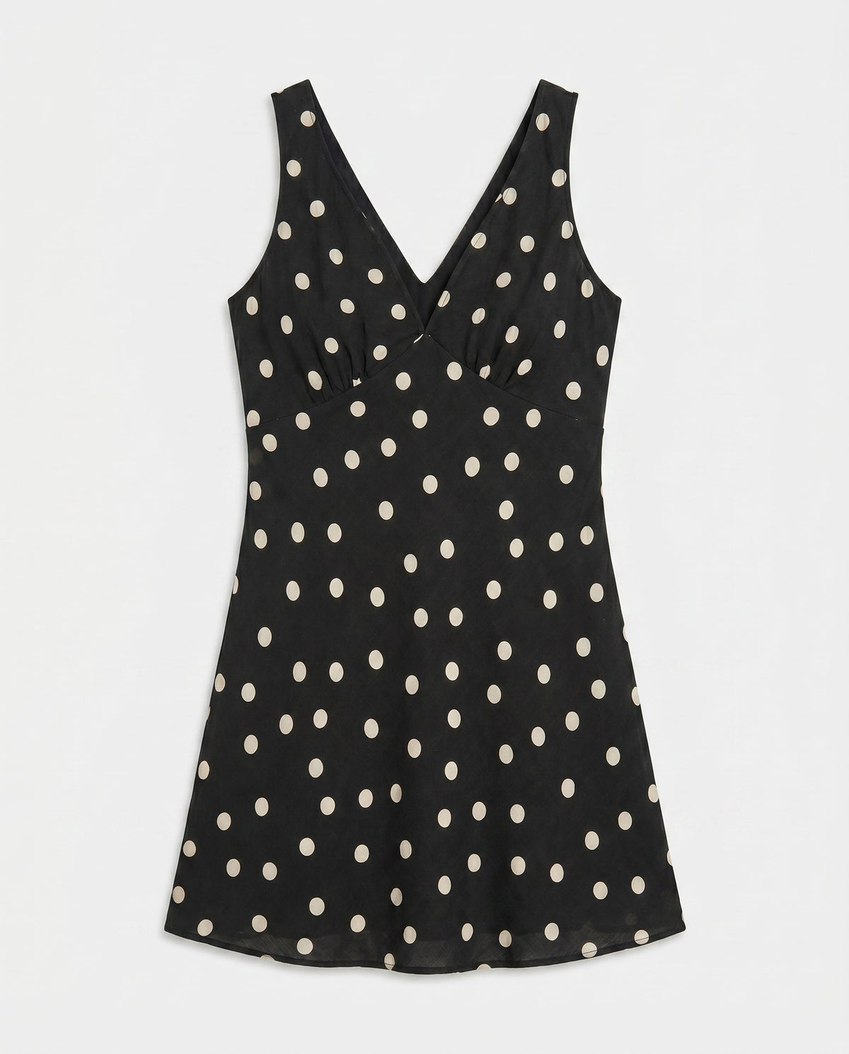 Polka Dot Mini Dress Black/Ivory Dress Forum Inc.