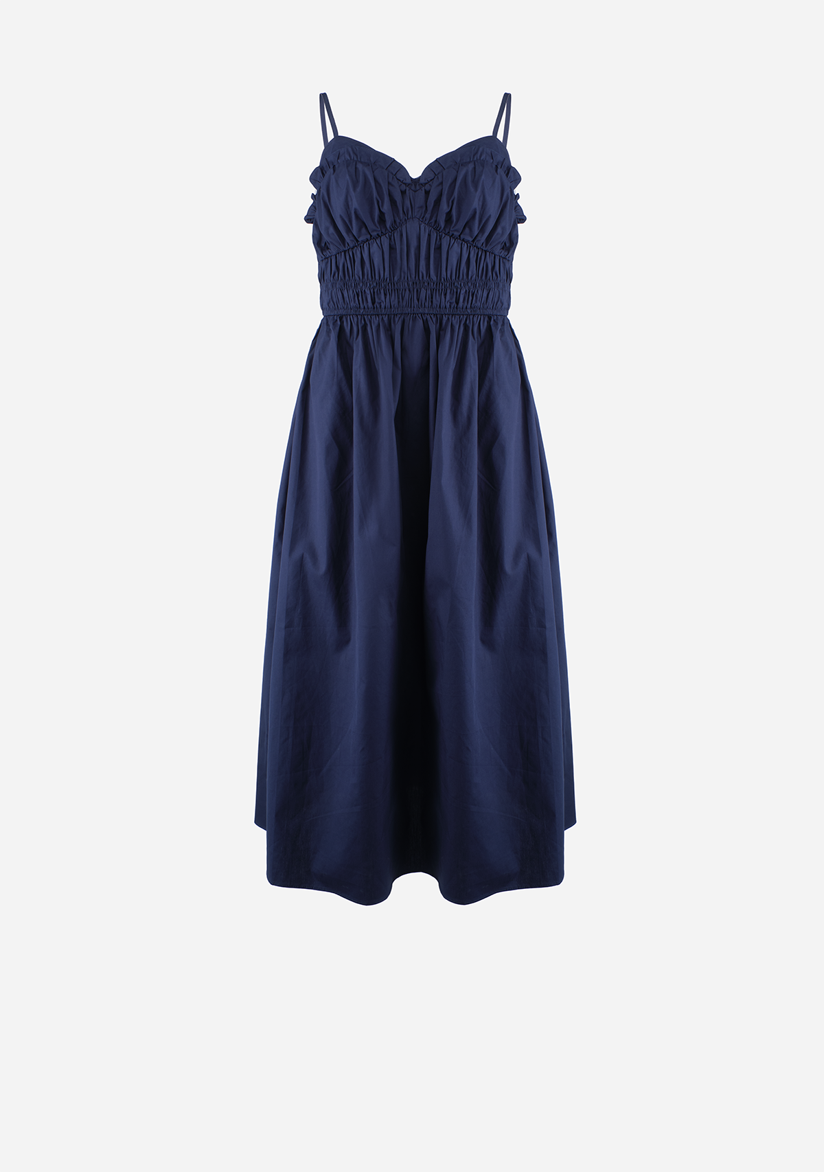 Monique Ruched Bodice Midi Dress