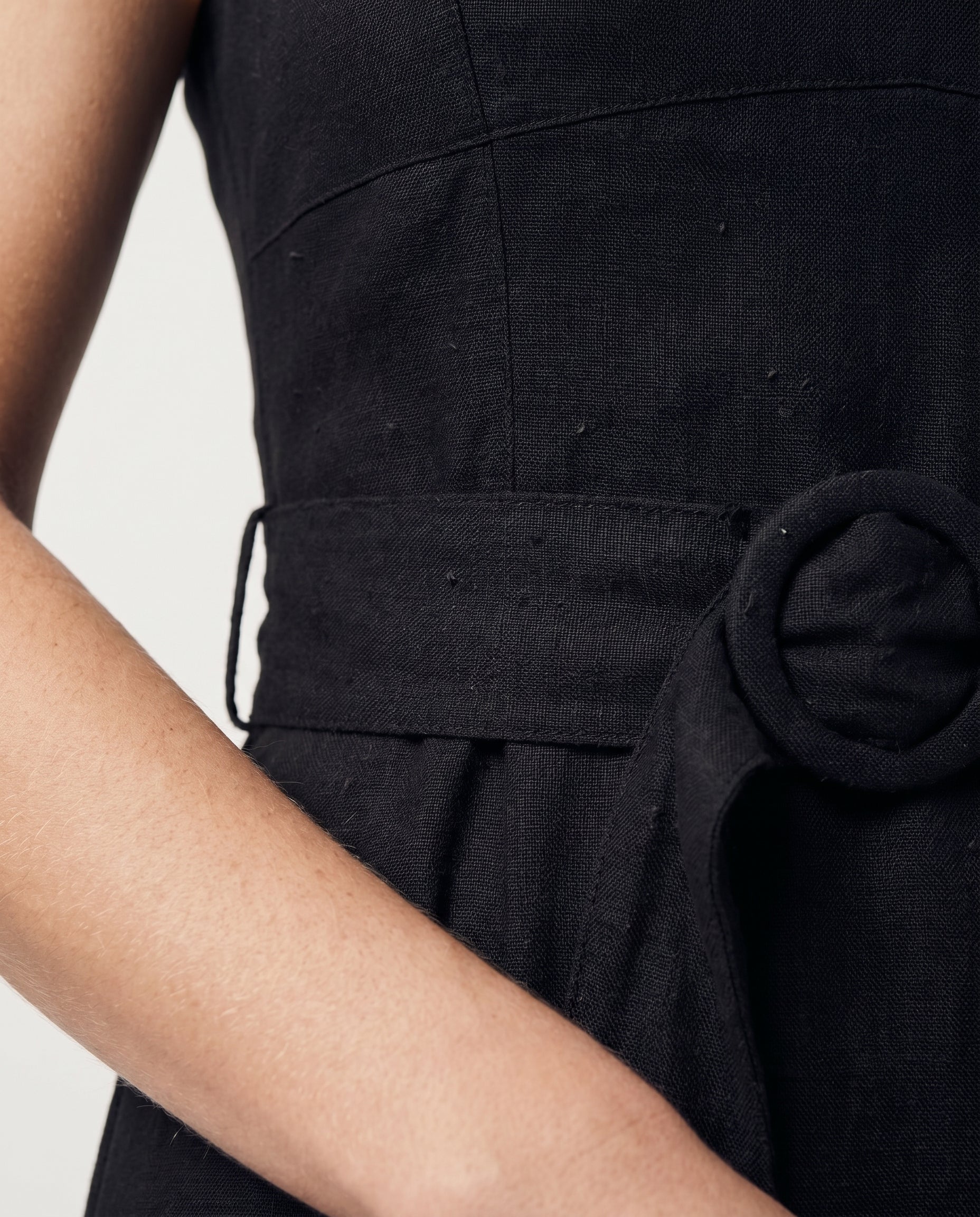 Square Neck Maxi Dress Black