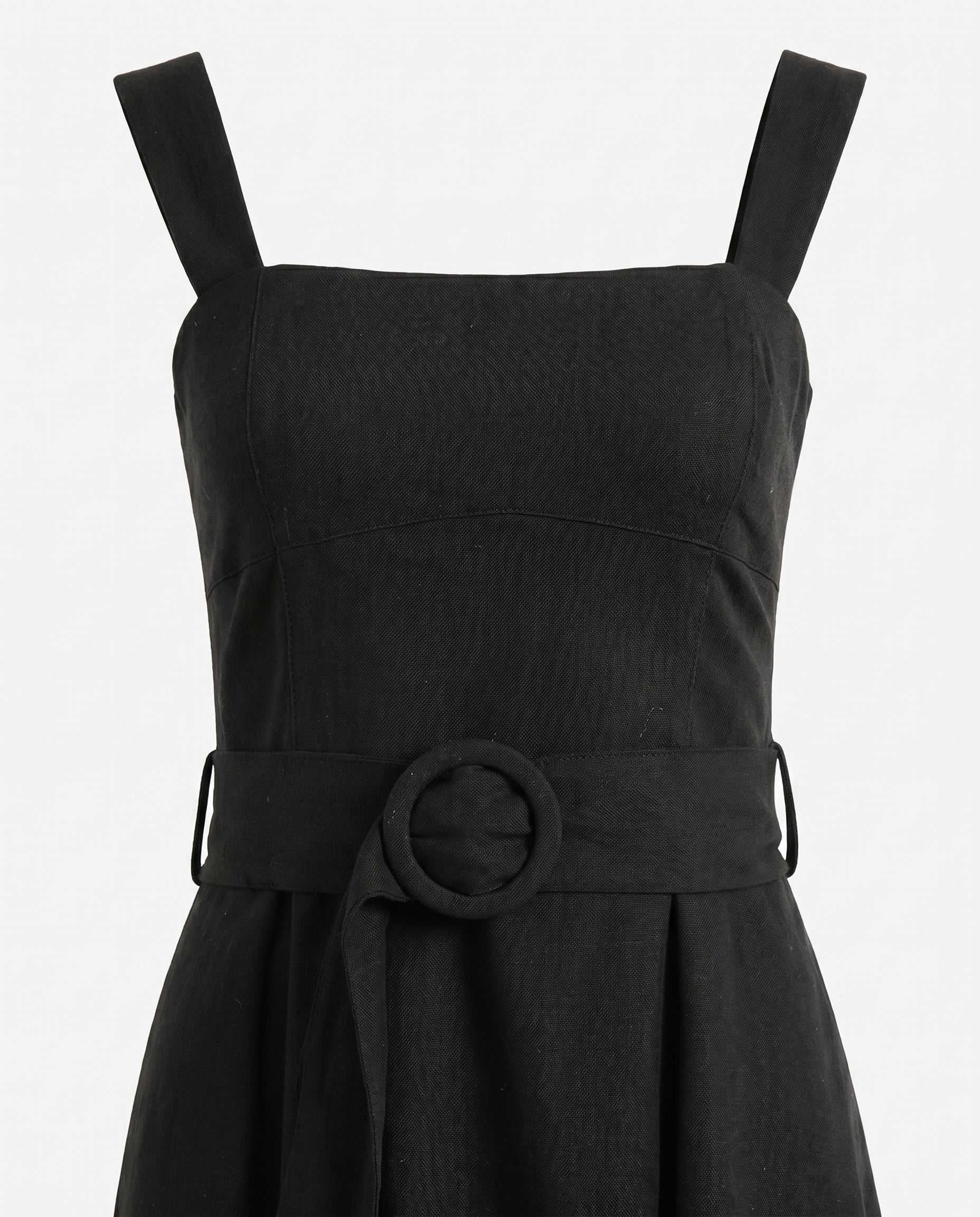 Square Neck Maxi Dress Black