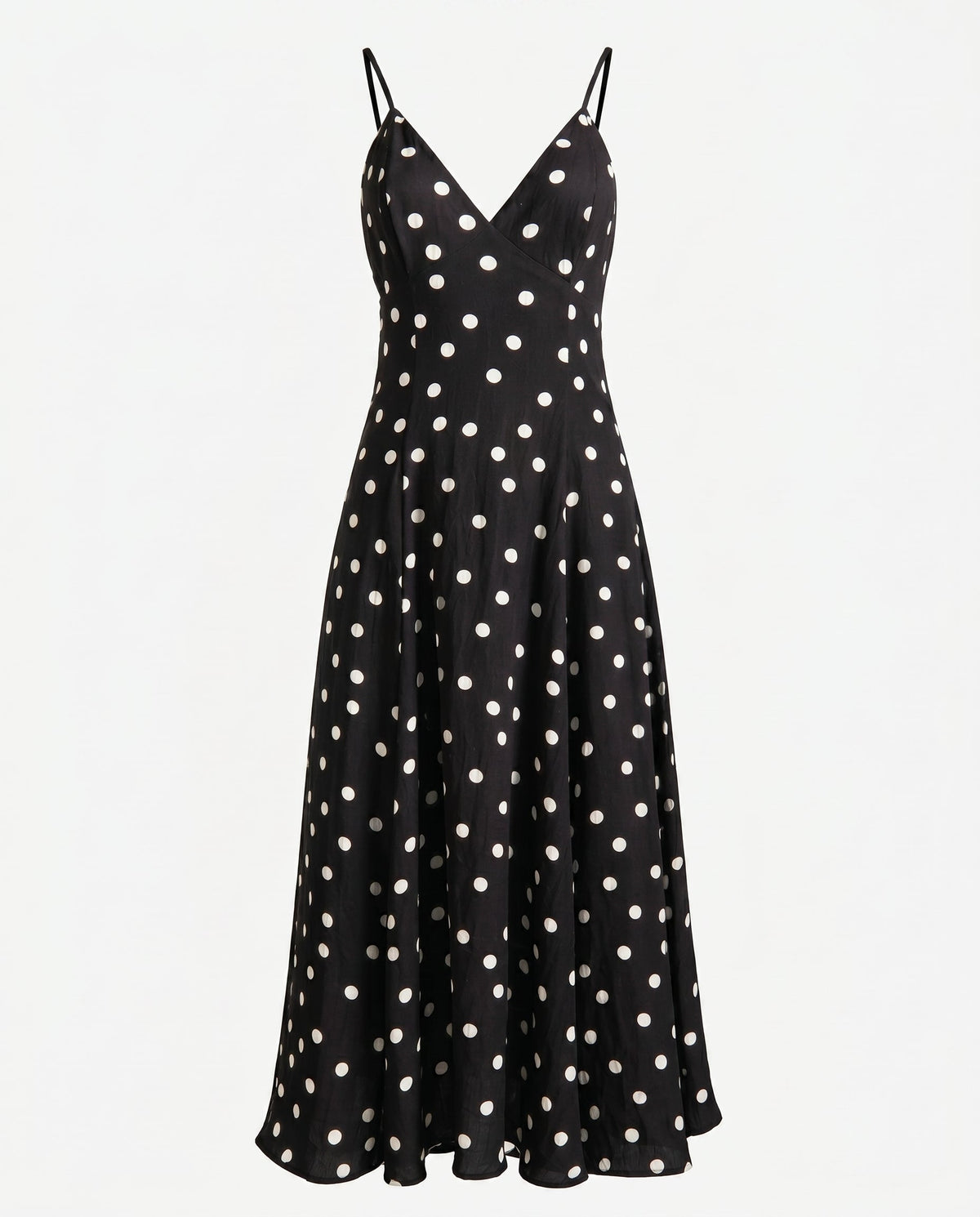 Classic Polka Dot Summer Dress Black Polka Dots ALTAR