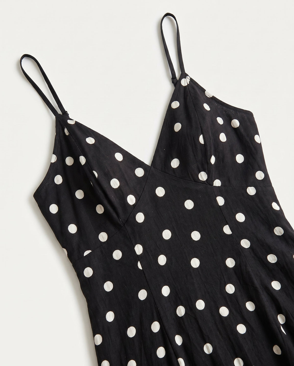 Classic Polka Dot Summer Dress Black Polka Dots ALTAR