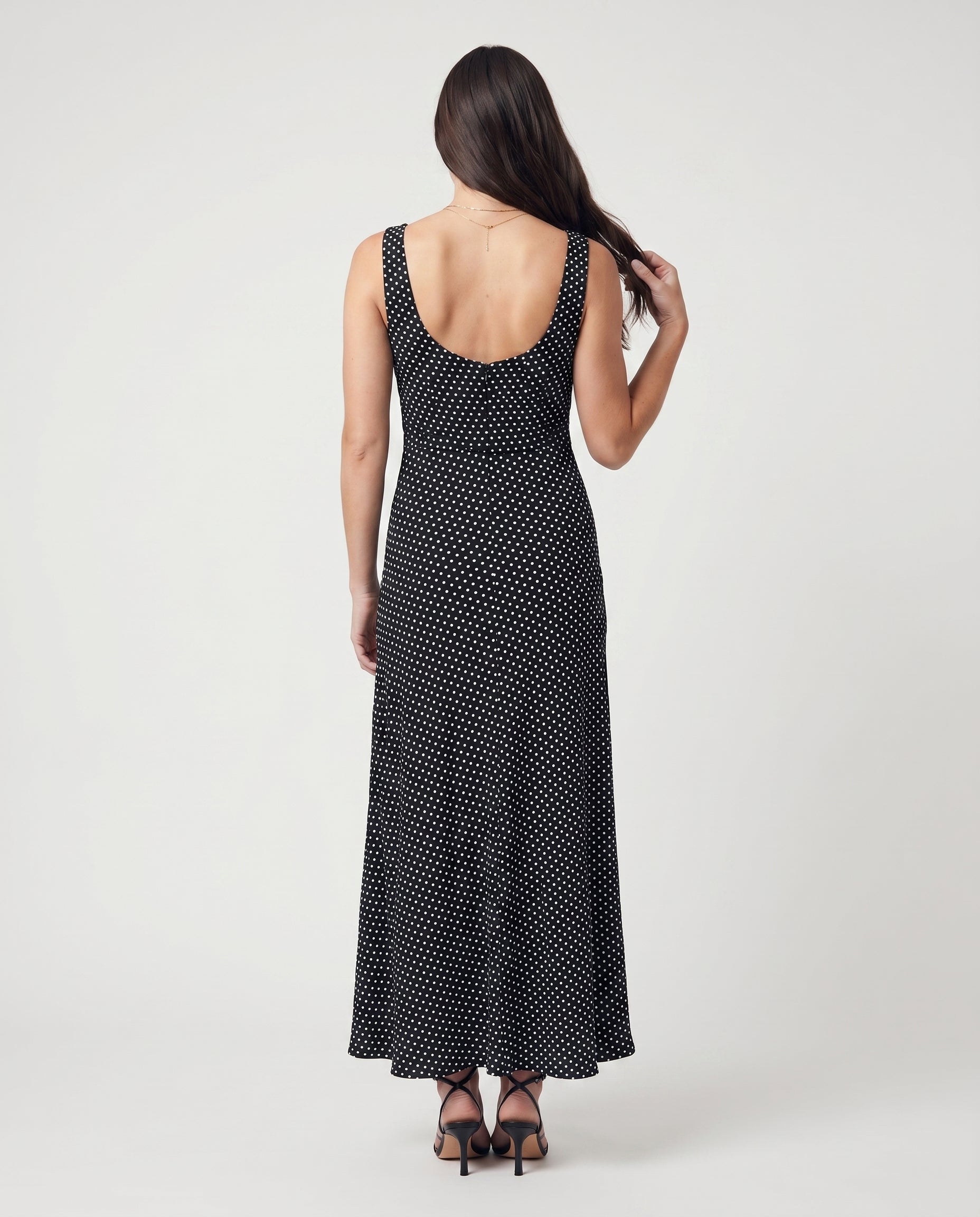 Polka Dot Dress Black/White