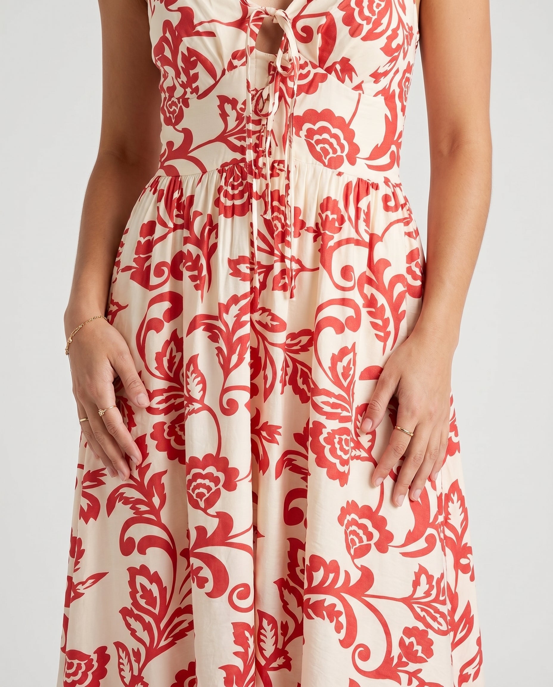 Floral Print Midi Dress Print