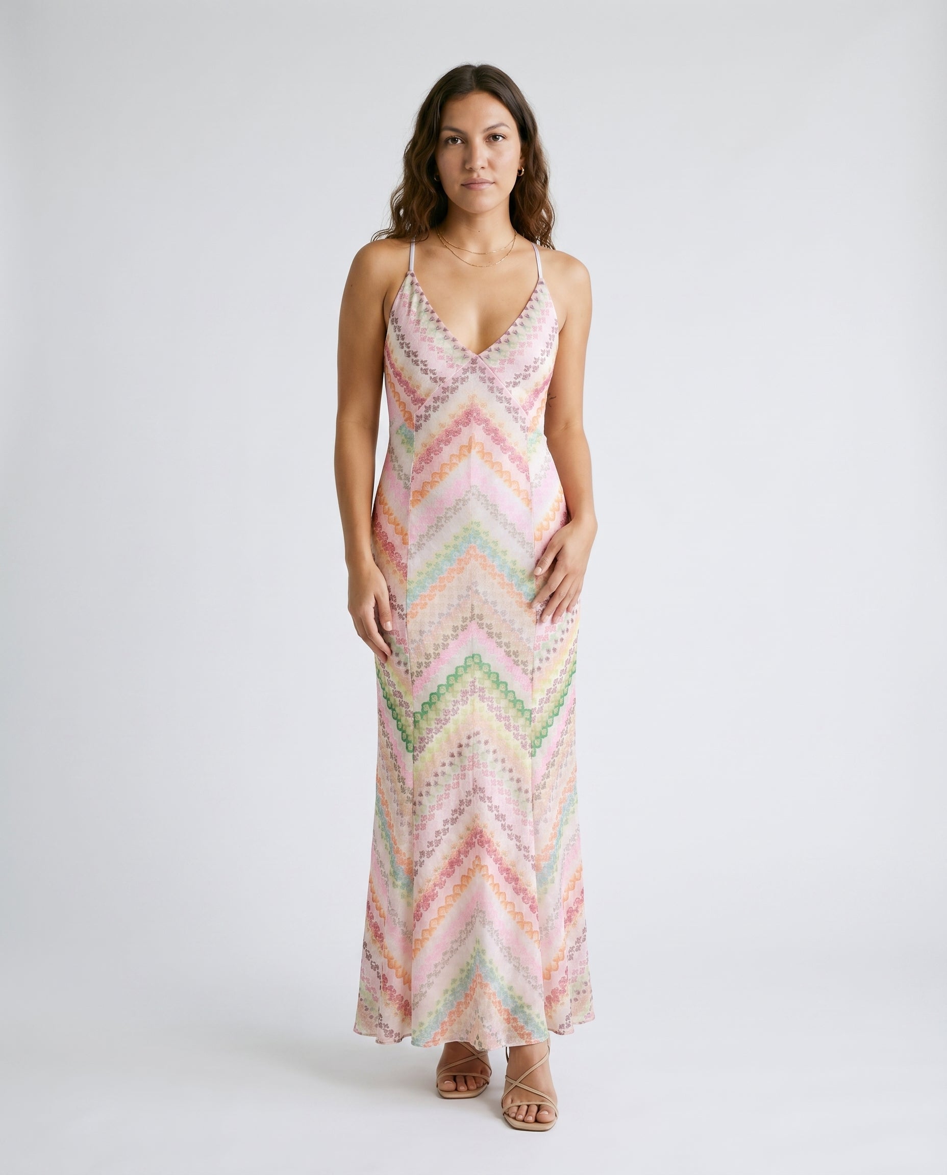 Patterned Maxi Dress Print