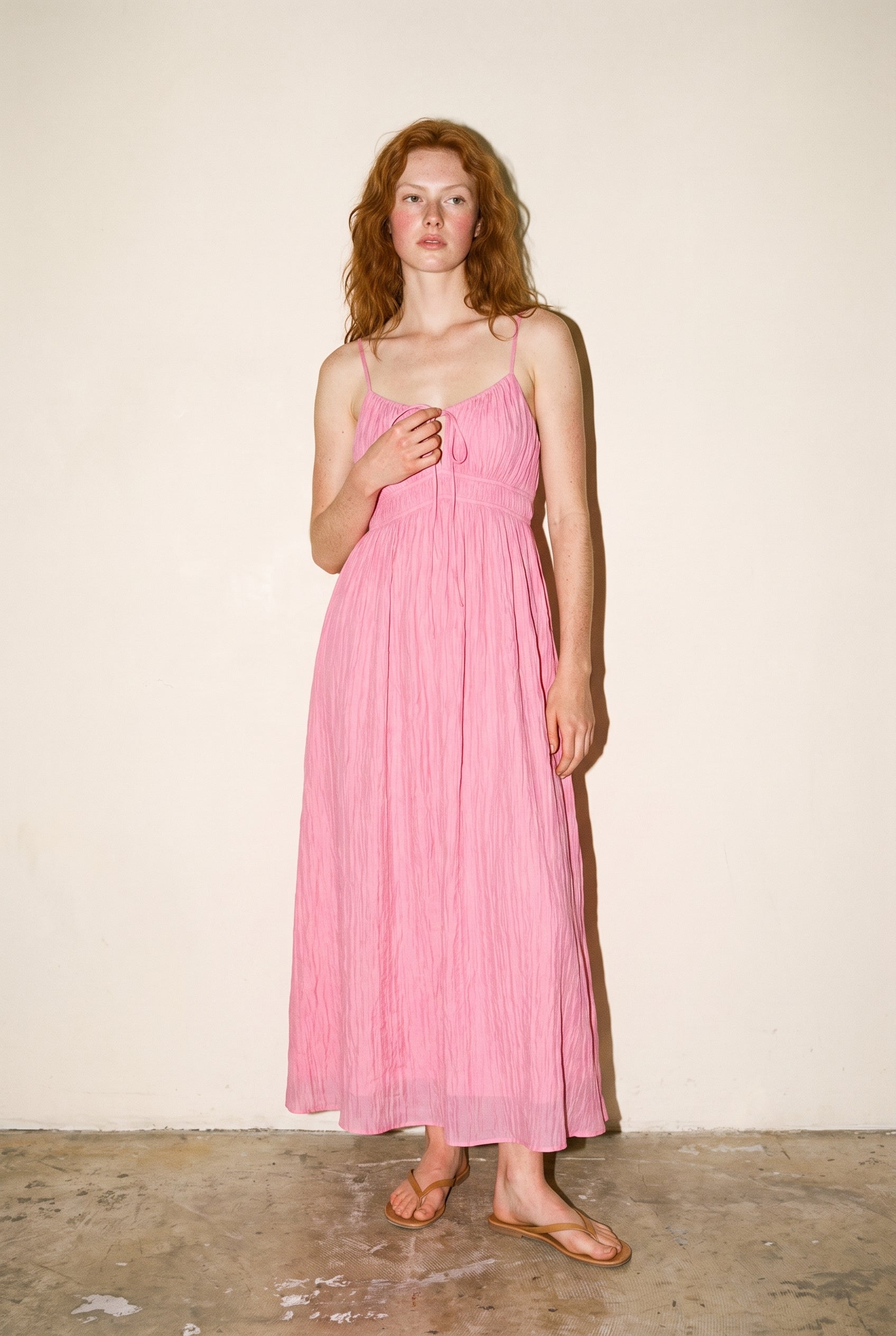Flowy Maxi Dress Pink