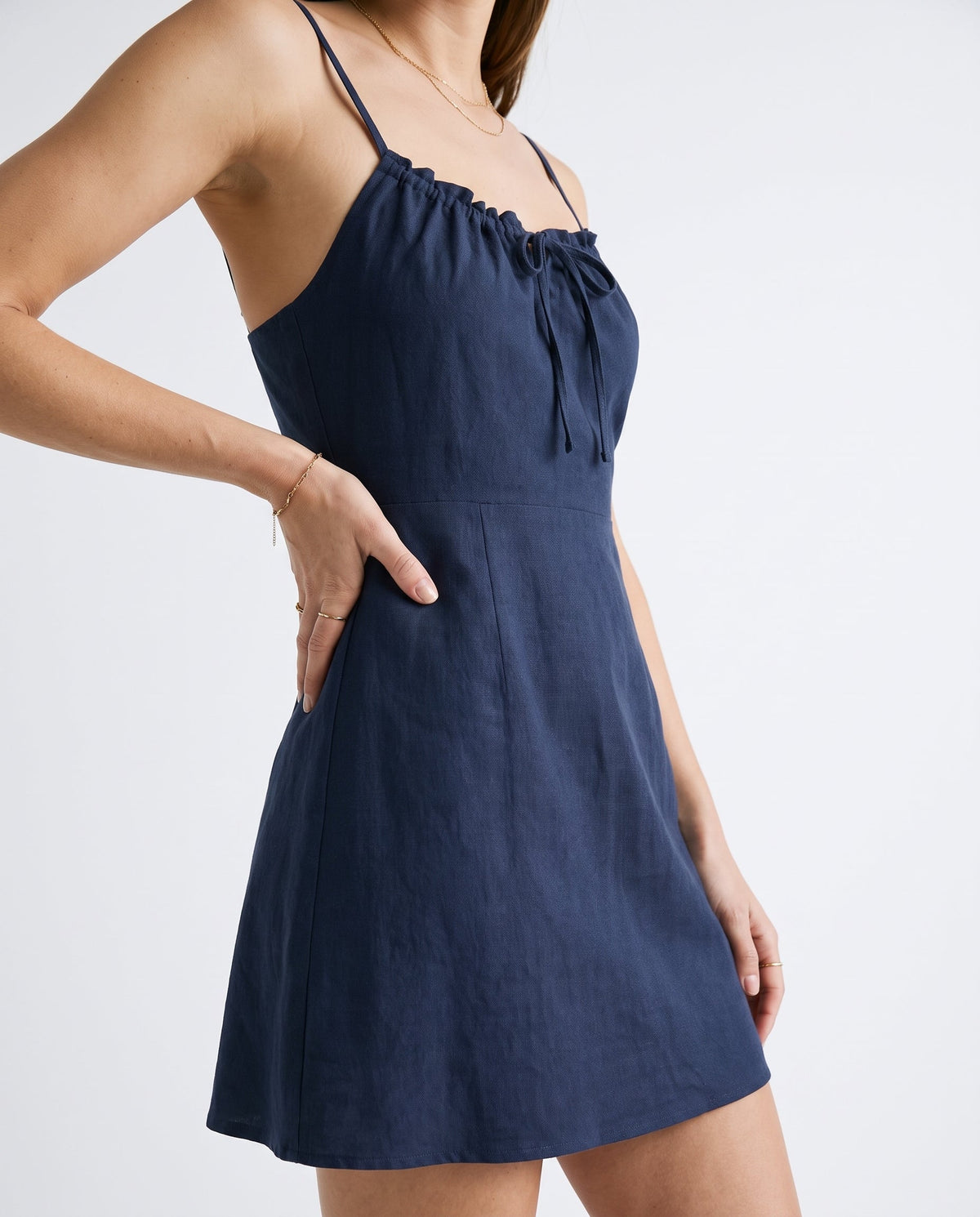 Clean Line Mini Dress Navy 29 28