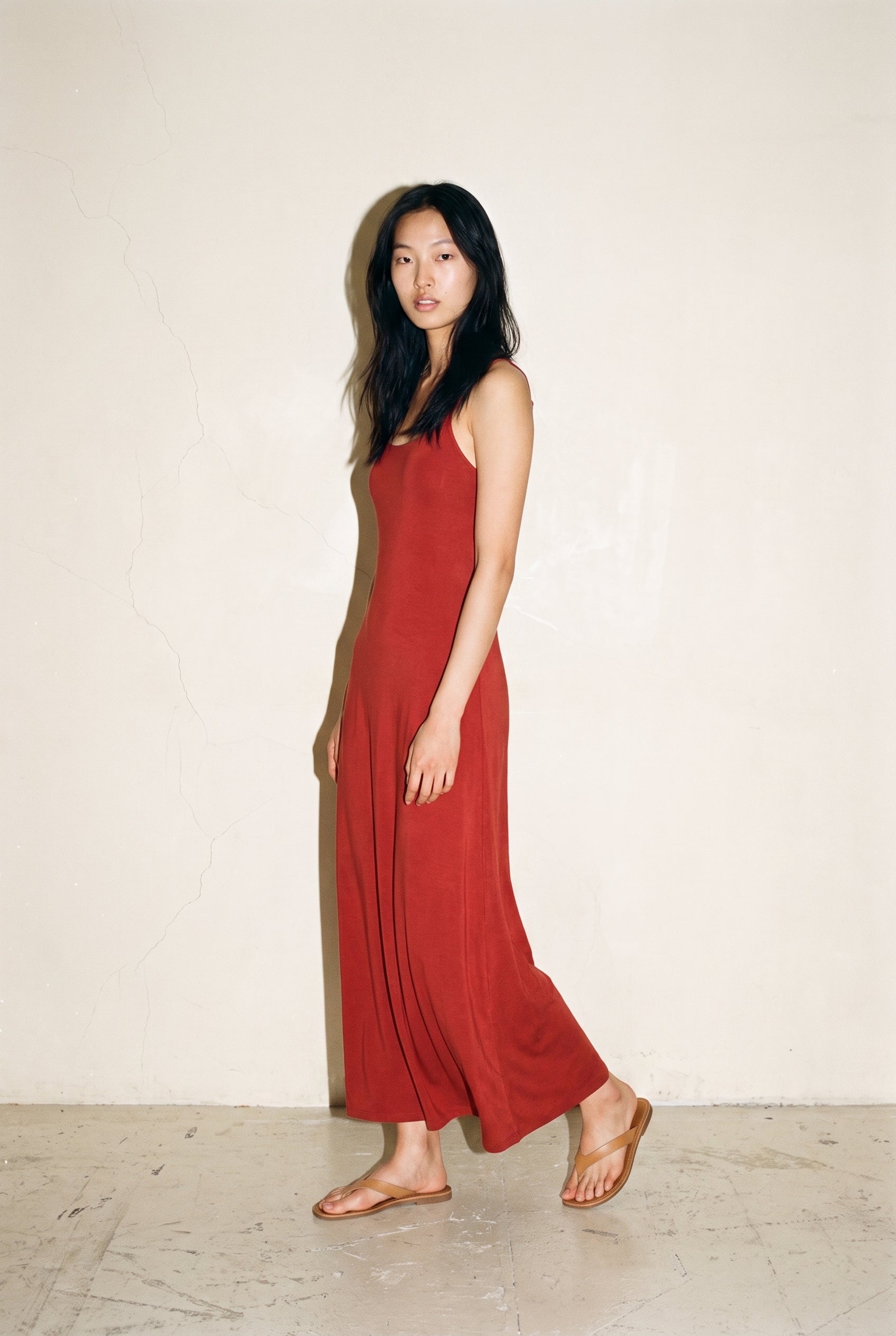 Flowy Maxi Dress Red 12 Rue Collette