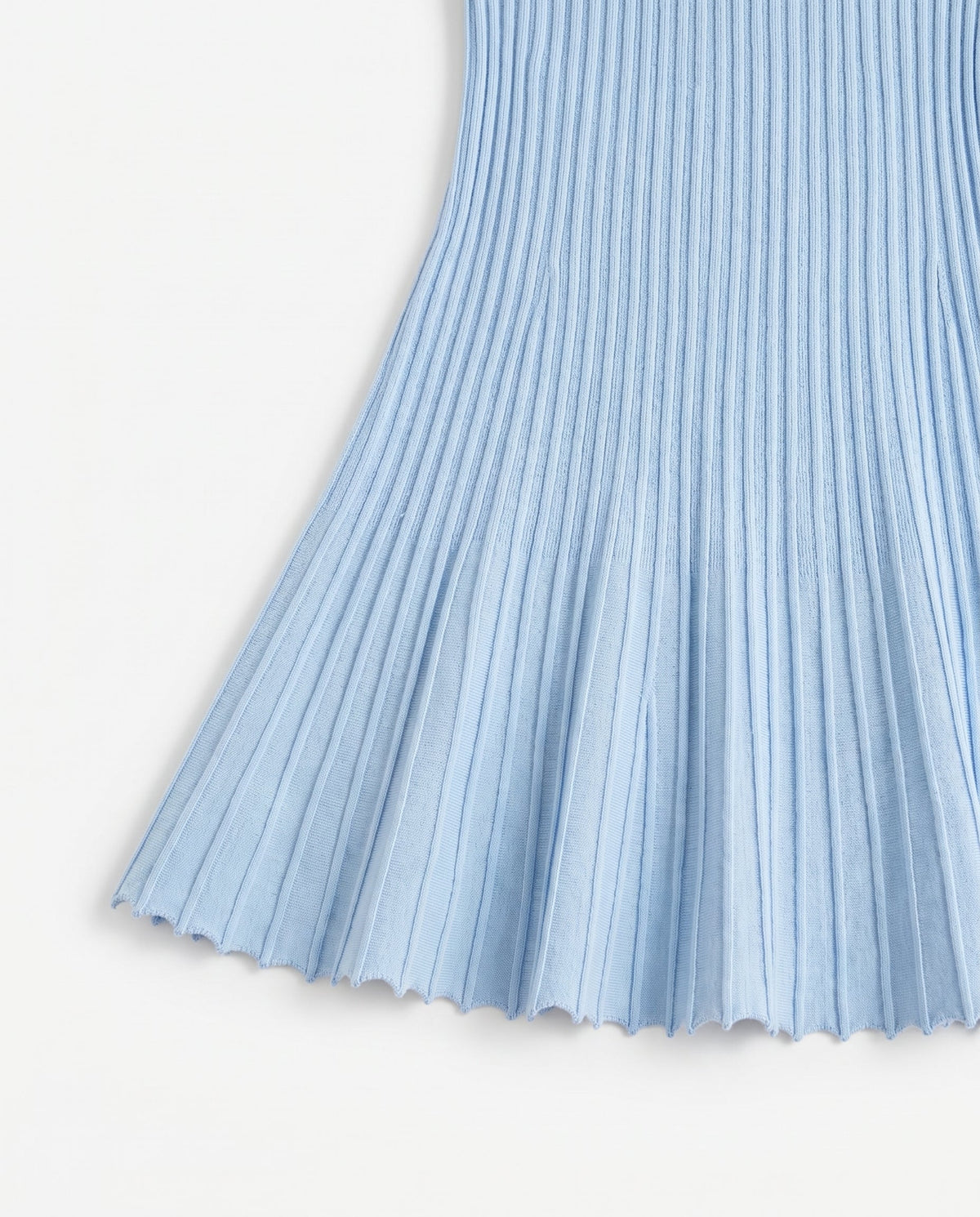 Pleated Knit Tank Mini Dress Baby Blue Hyfve, Inc.
