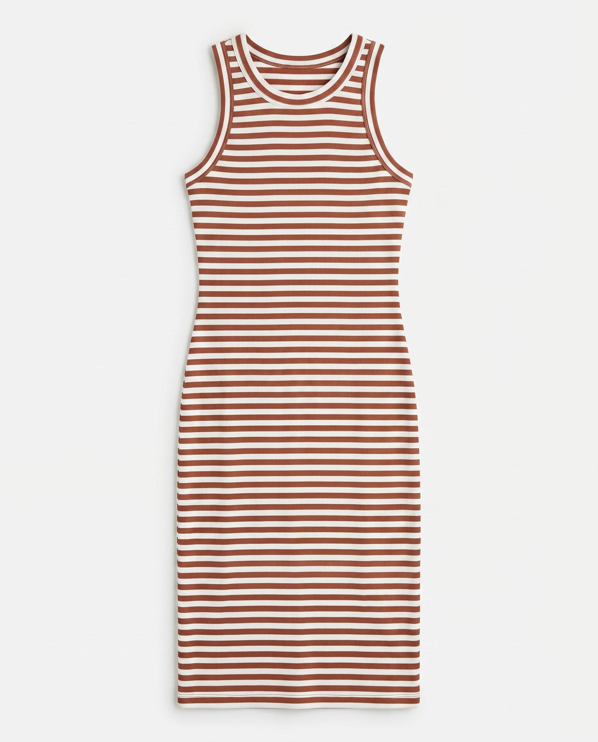 Striped Ribbed Tank Dress Brick Hyfve, Inc.