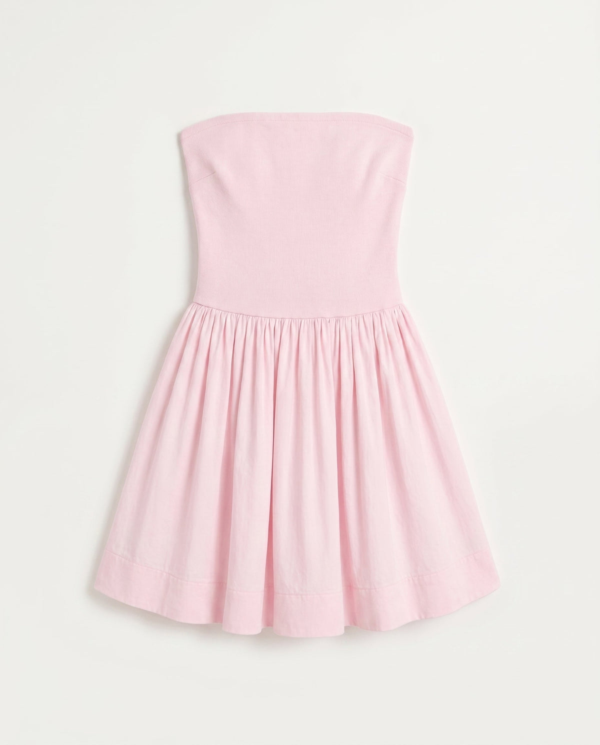 Strapless Flowy Mini Dress Soft Pink Hyfve