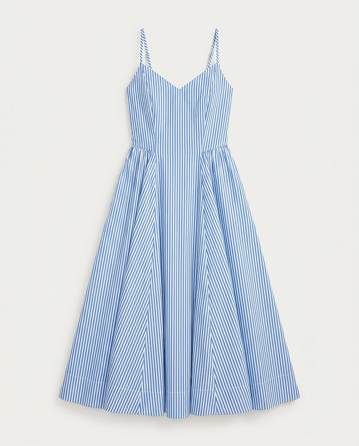 Capri Lines Gathered Hip Midi Dress Blue/White Dress Forum Inc.