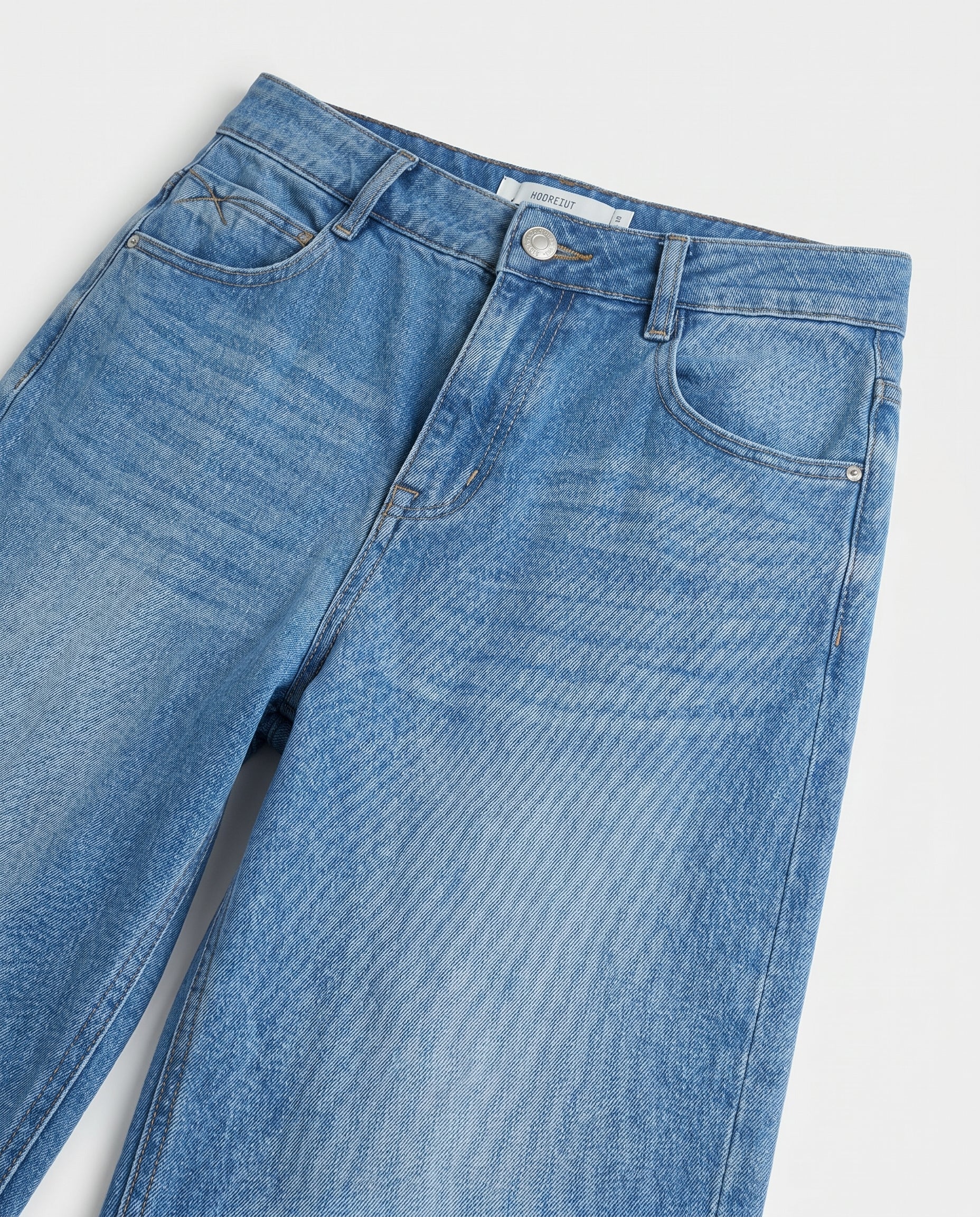 Soft Flare Wide Leg Jeans Denim Blue
