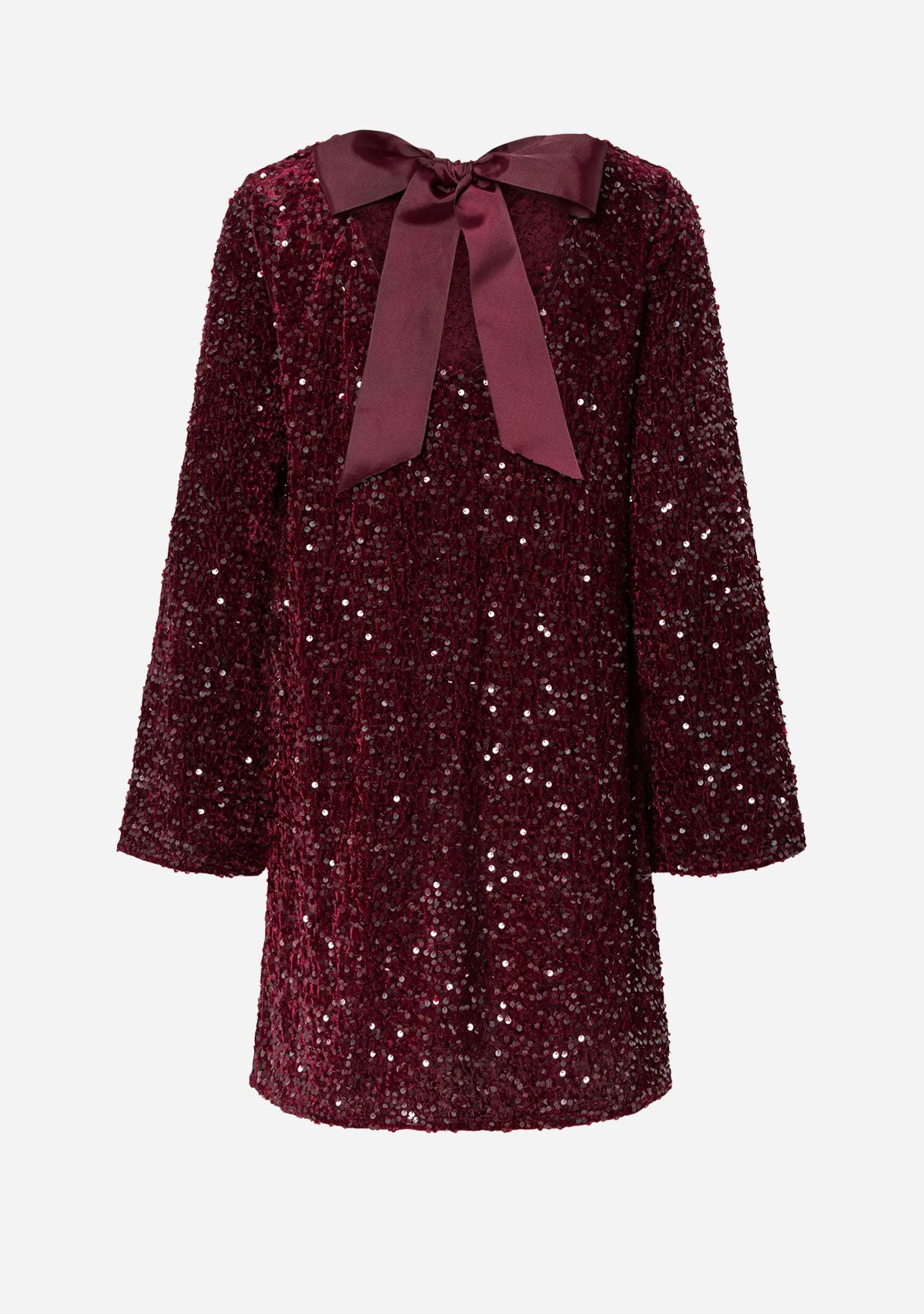 PCKam Ls Deep Back Bow Dress Jrs Noos Bc