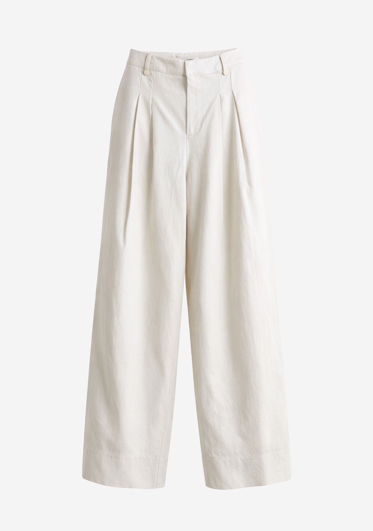 Pleated Dress Pants White