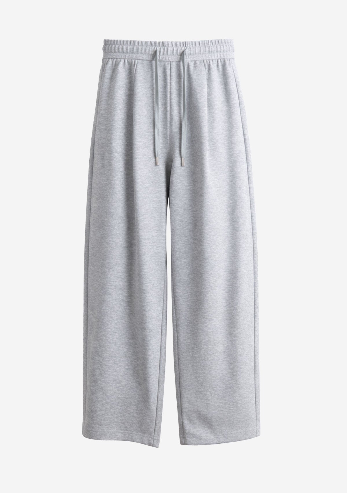 Pleated Fleece Joggers Gray