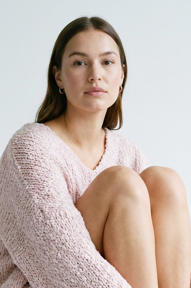 Popcorn Knit Sweater