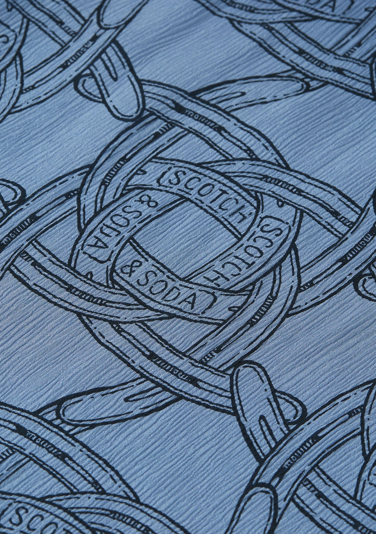 Printed Chiffon Midi Day Dress Horseshoe Infinity