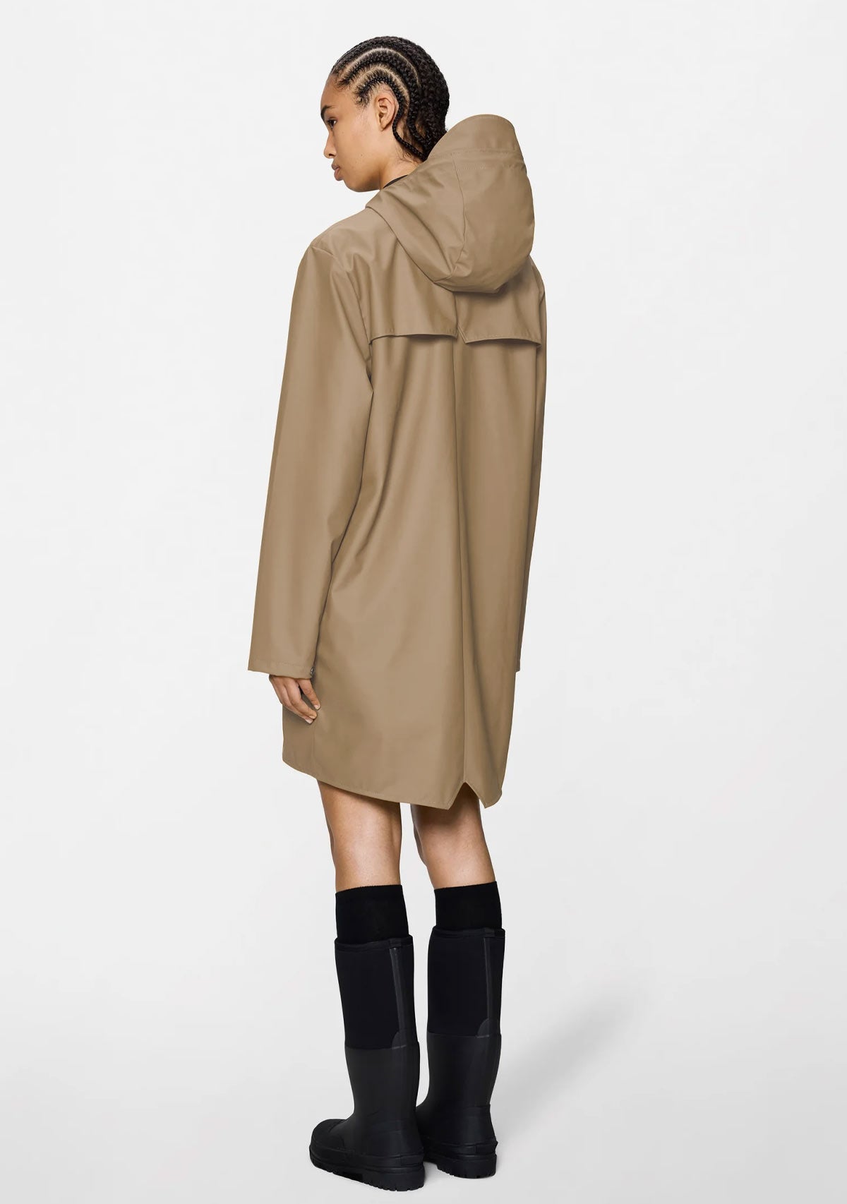 Long Jacket W3 Beige Rains