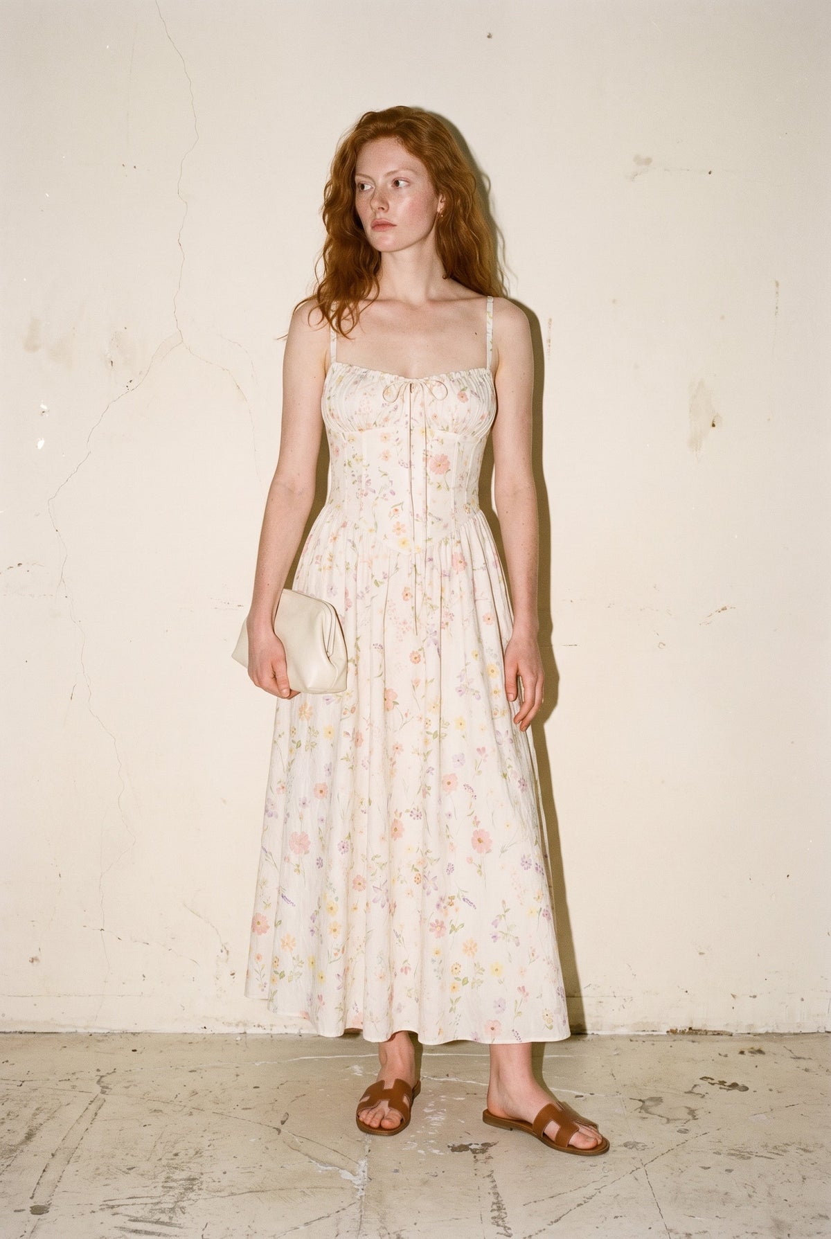 magnolia corset hi lo maxi a line dress Cotton Celebrating 90’s Spirit Week Web collection: Bright Blooms Fully lined Size:M(36–38)