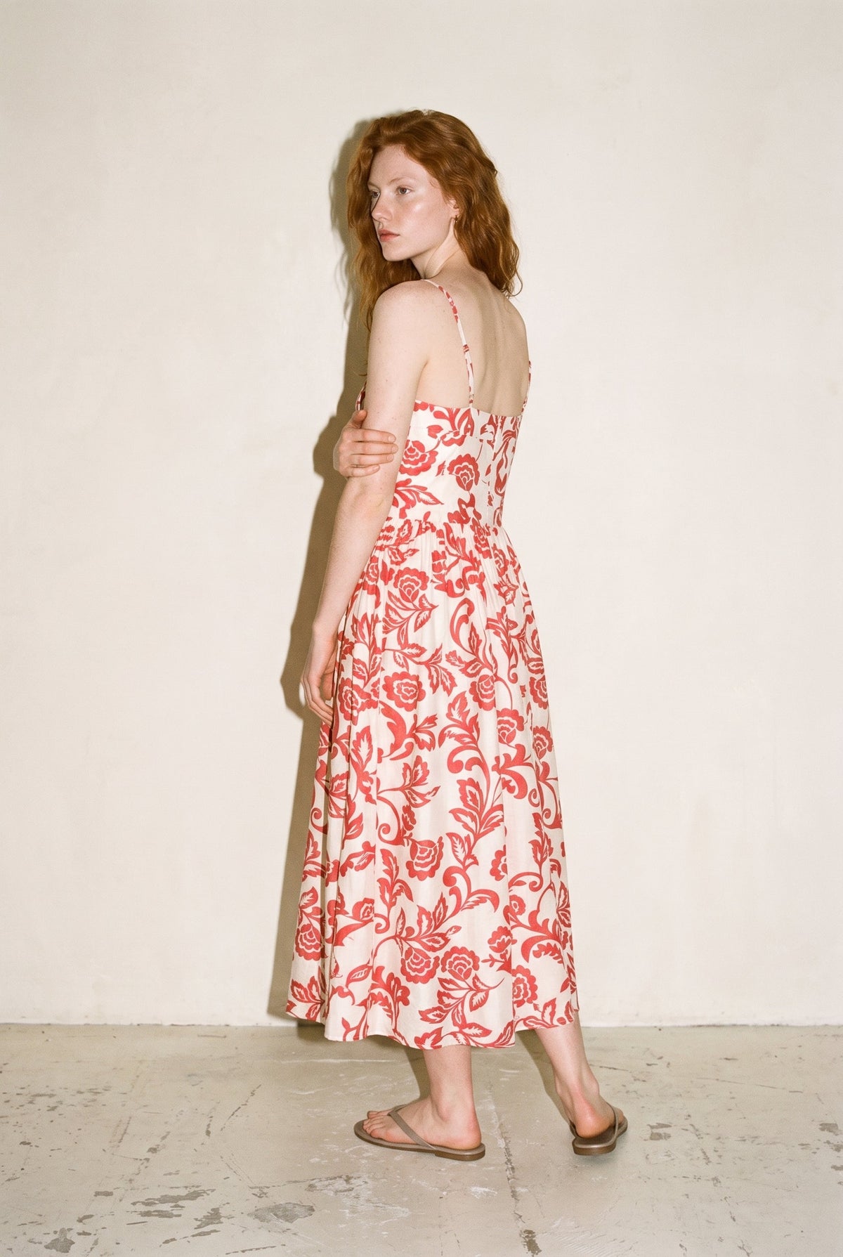 Floral Print Midi Dress Print 12 Rue Collette