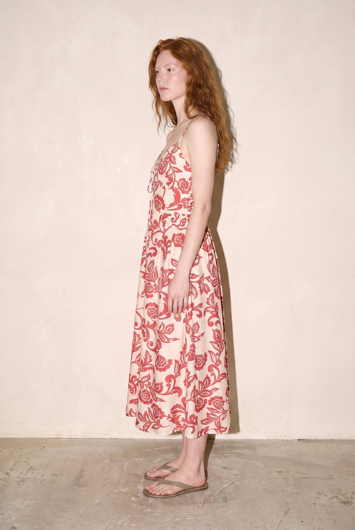 Floral Print Midi Dress Print 12 Rue Collette