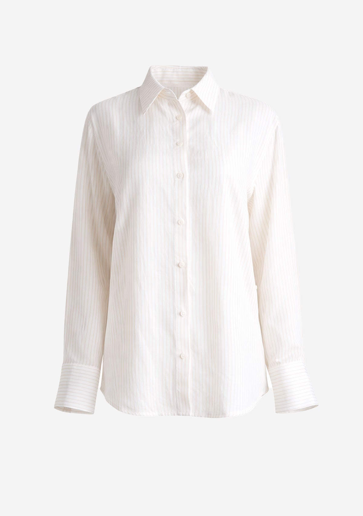 Relaxed Button Down Shirt White Slow High