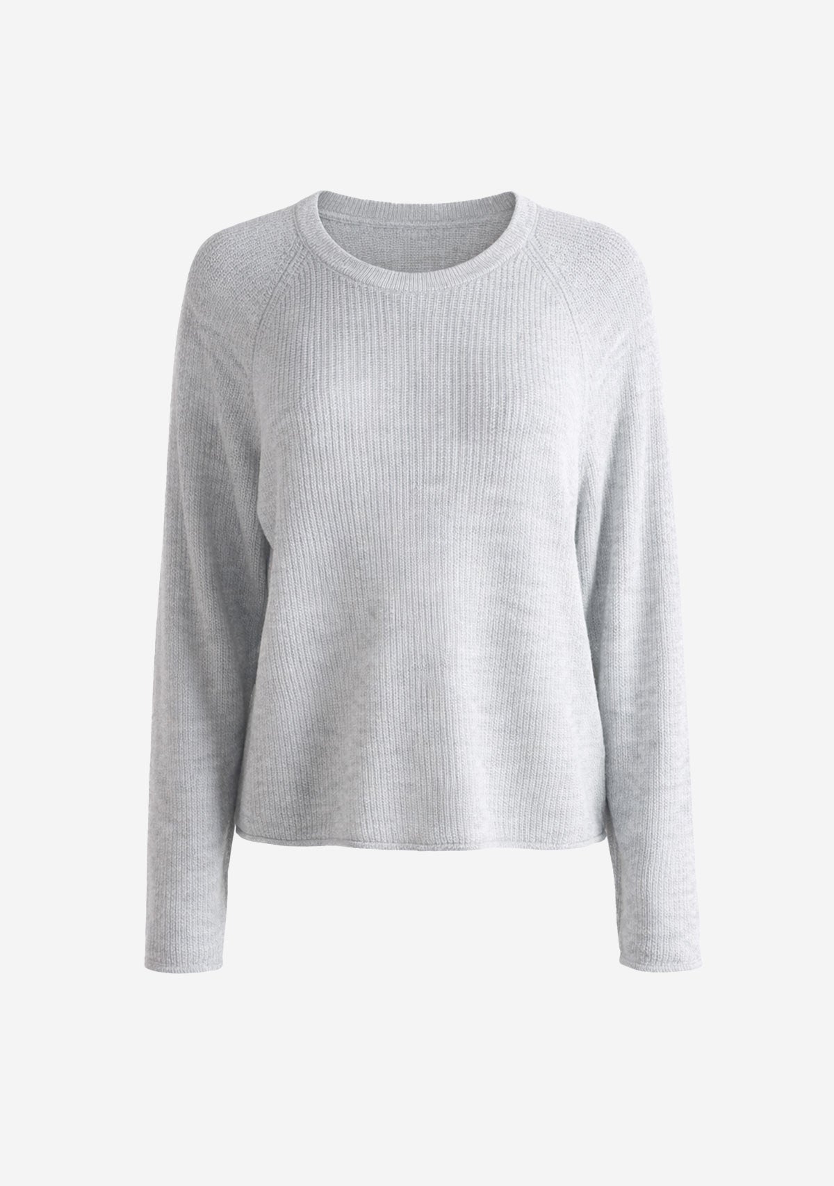 Relaxed Knit Pullover Gray