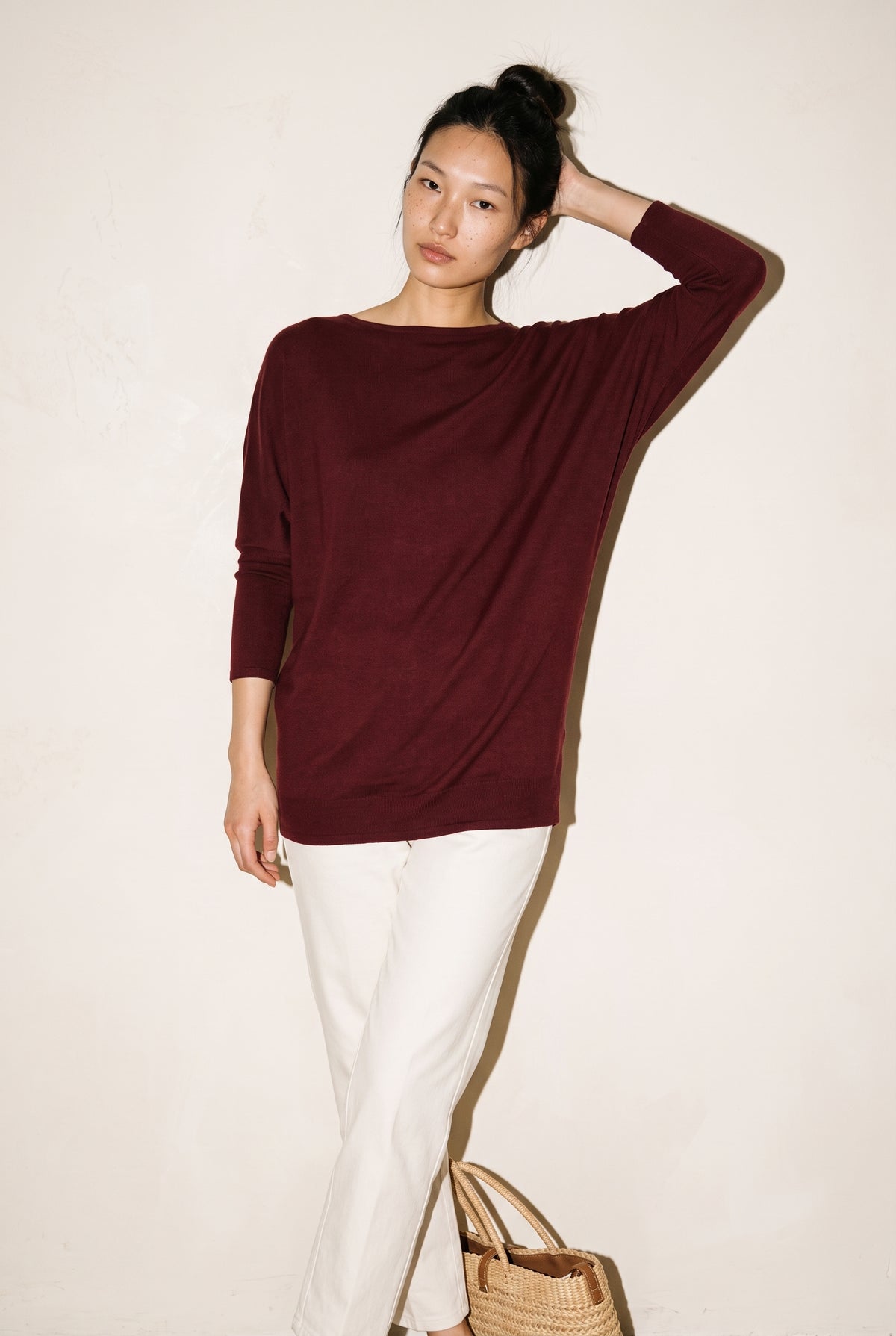 Off Shoulder Dolman Slv Tunic