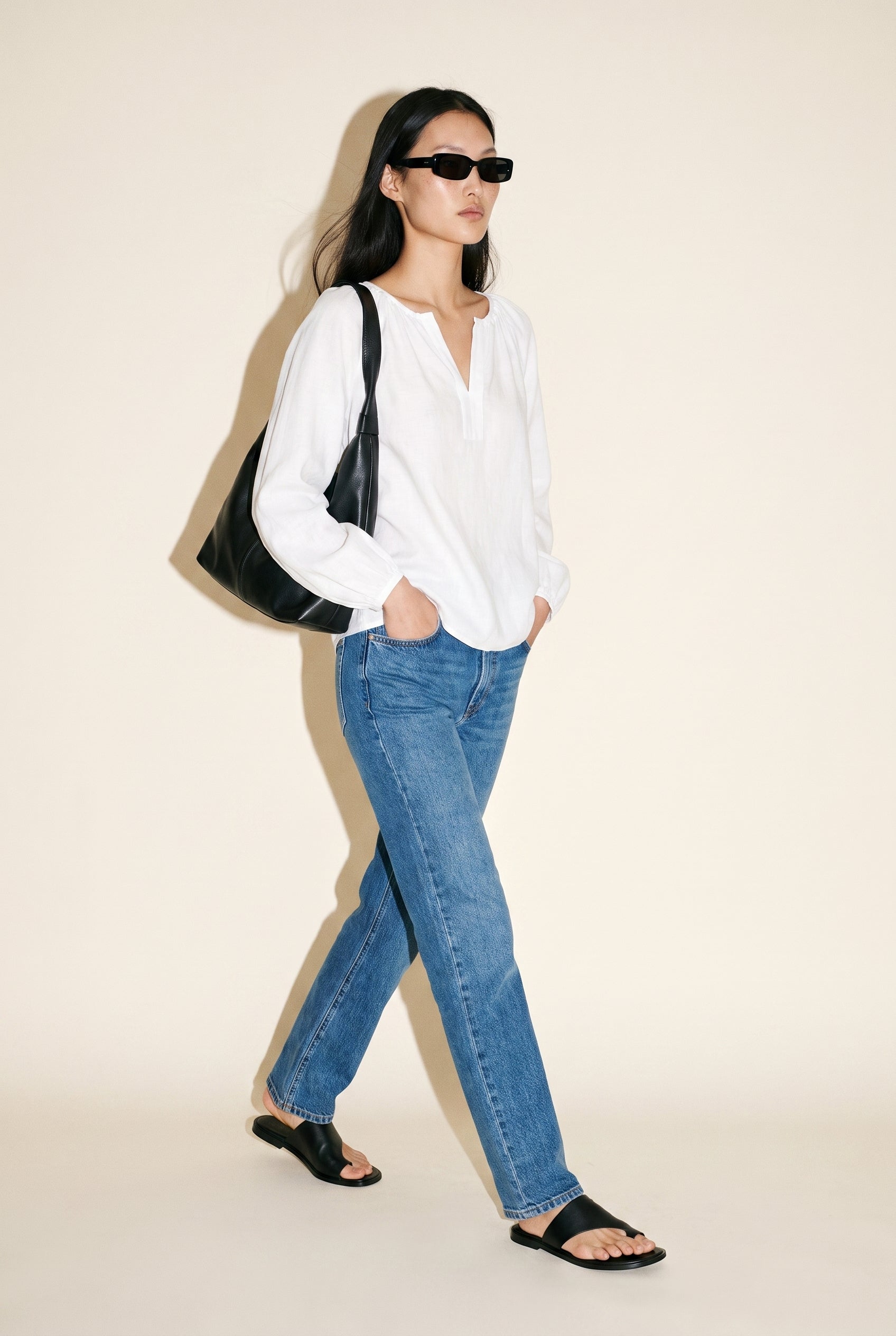 Soft Drape Blouse White 29 28