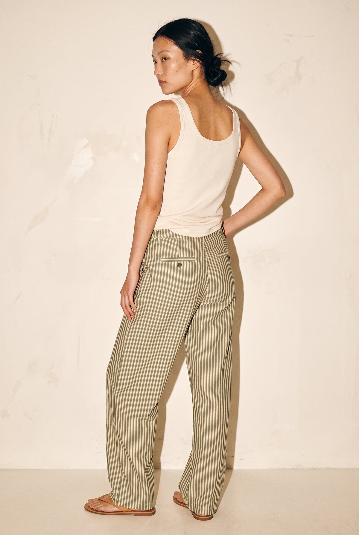 Jxemily Raya Mw Pant Pnt 32" Olive Branch JJXX