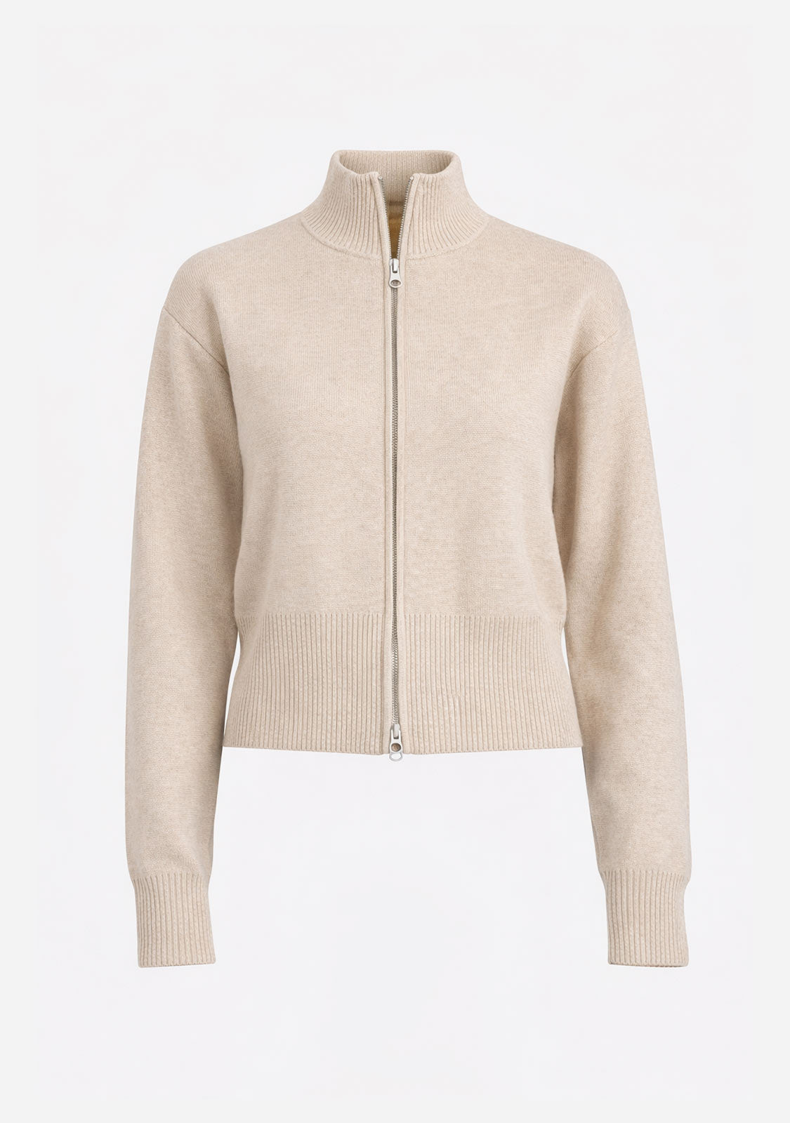 Rowan Zip-Up Sweater Heather Oat