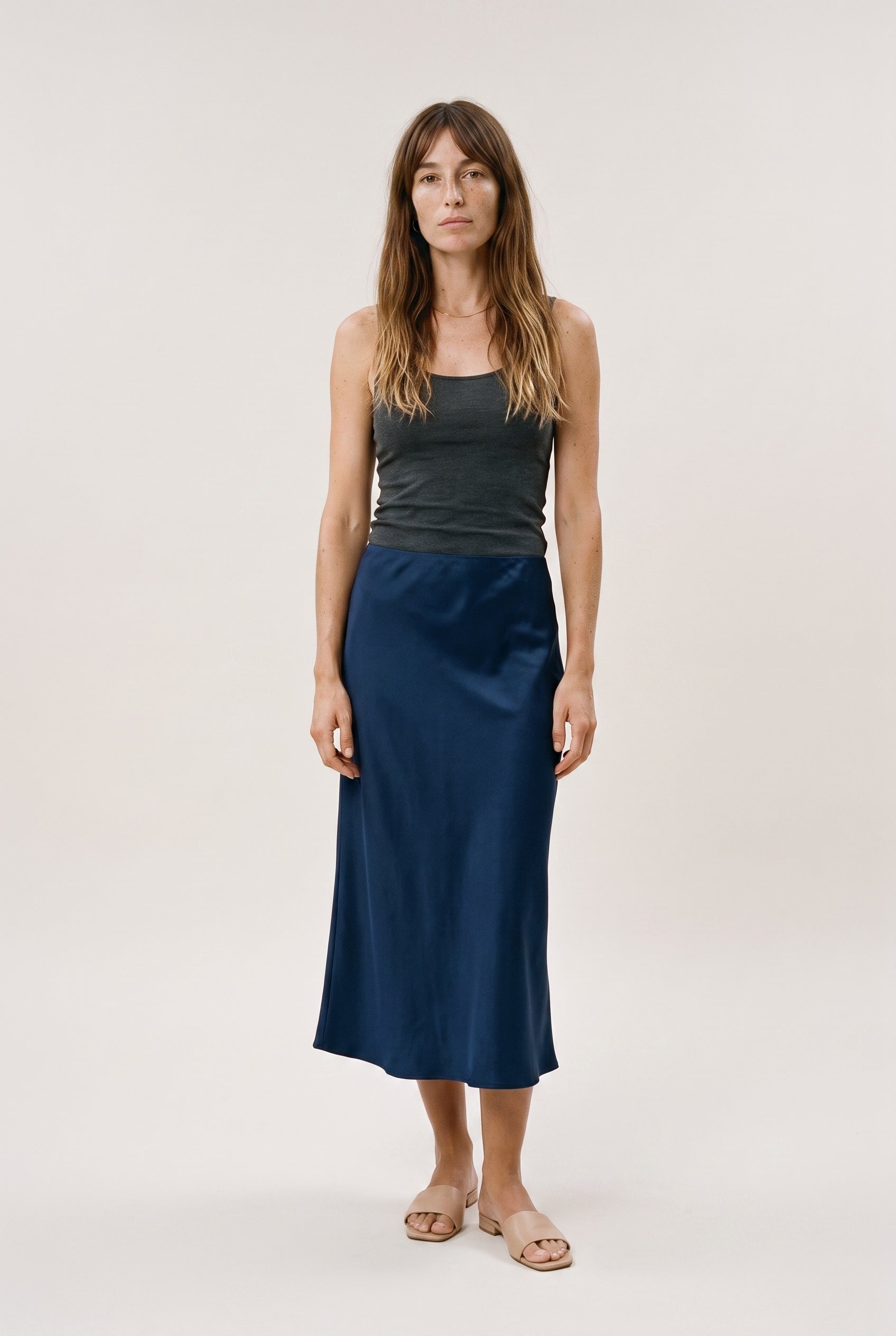 La nouvelle jupe nuisette en satin Mari