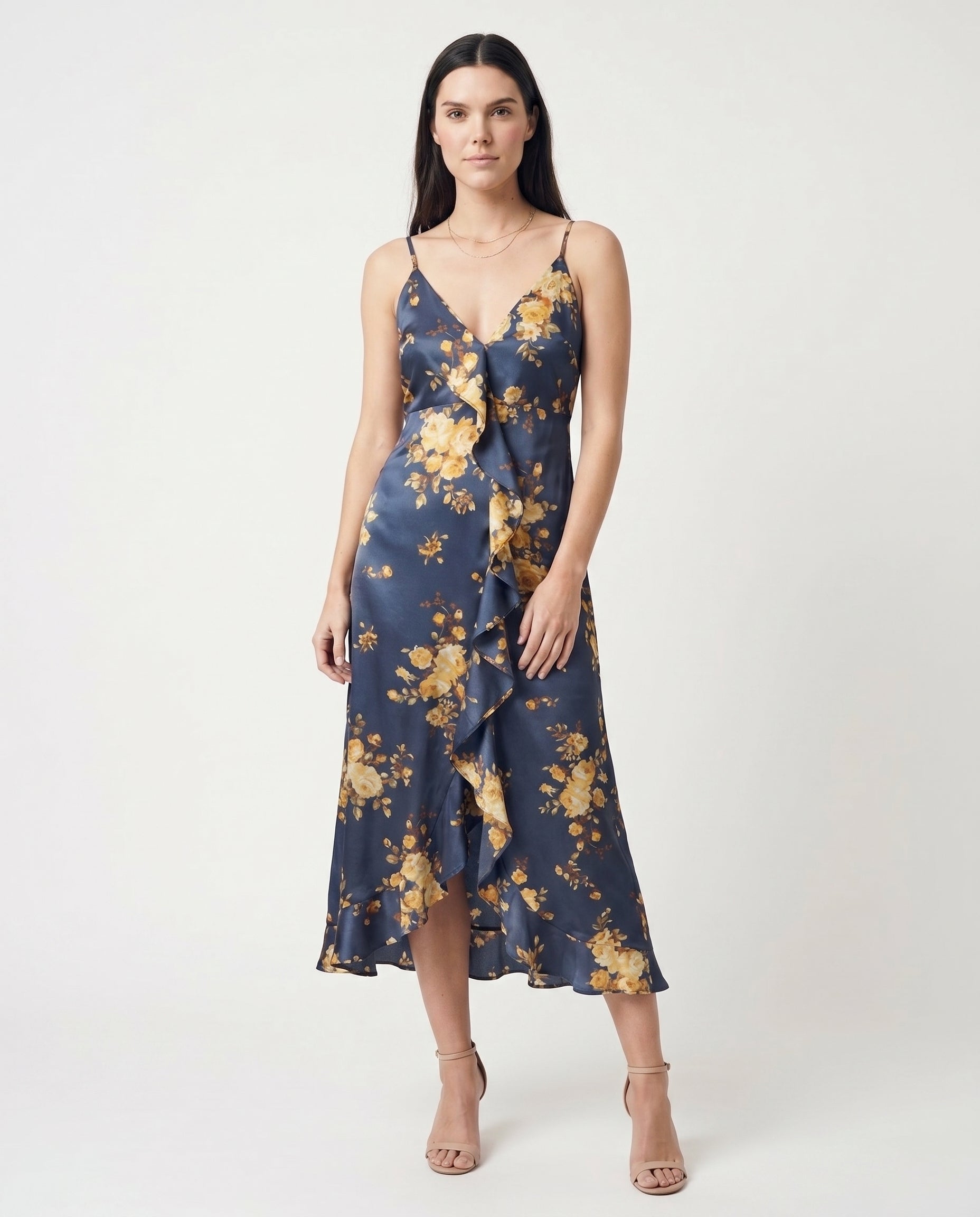 Open Leg Floral Dress The Latest Scoop