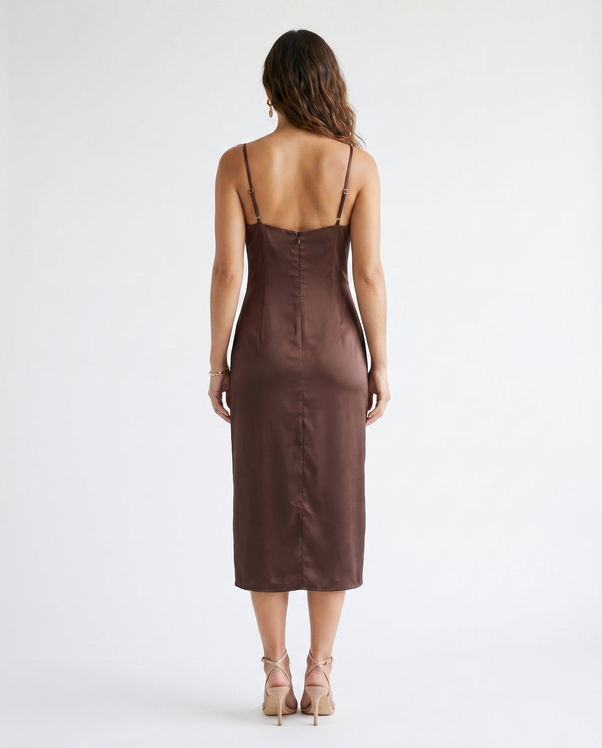 Emma Slip Dress Chocolate 29 28
