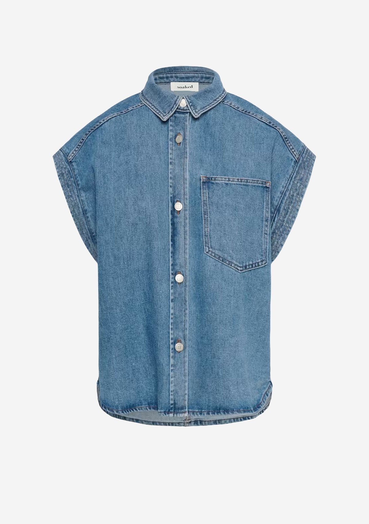 Sladabella Shirt Light Blue Denim Soaked