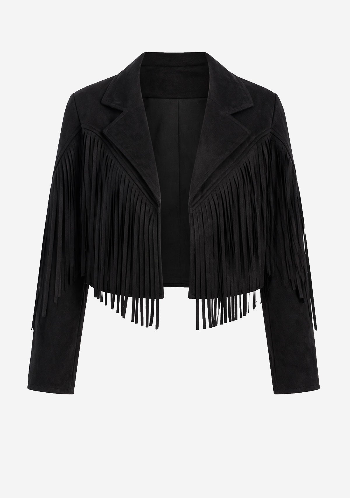 Fringe Suedette Moto Jacket