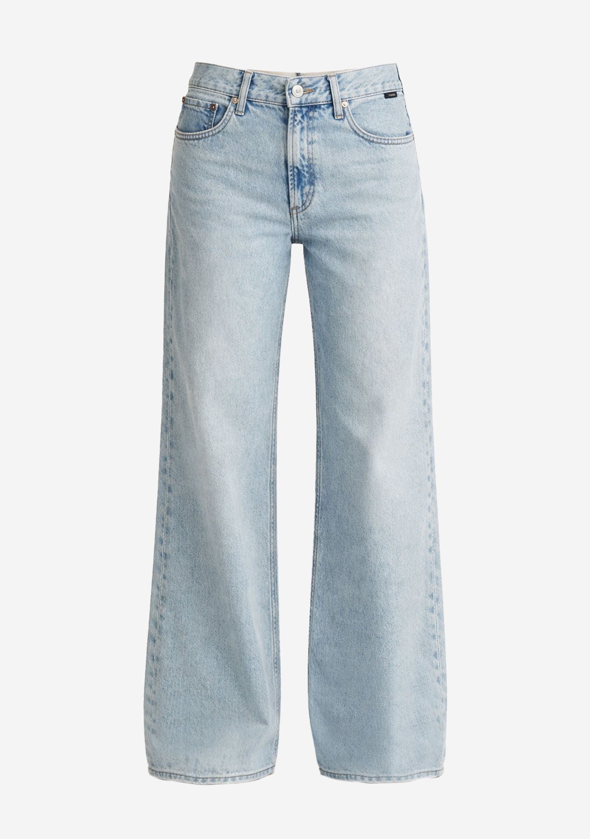Sandy Extra Wide Bleached Classic Denim mavi