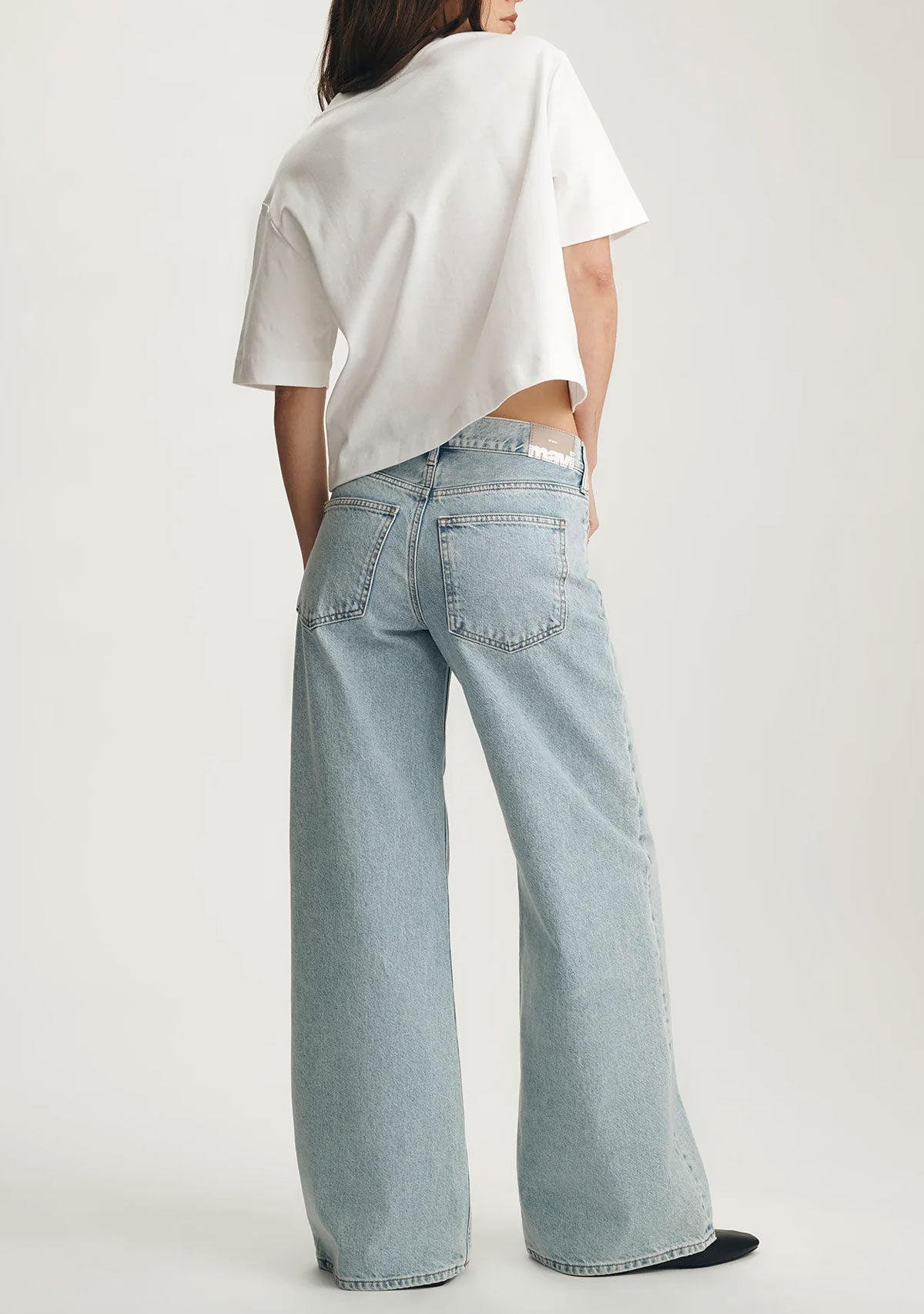 Sandy Extra Wide Bleached Classic Denim