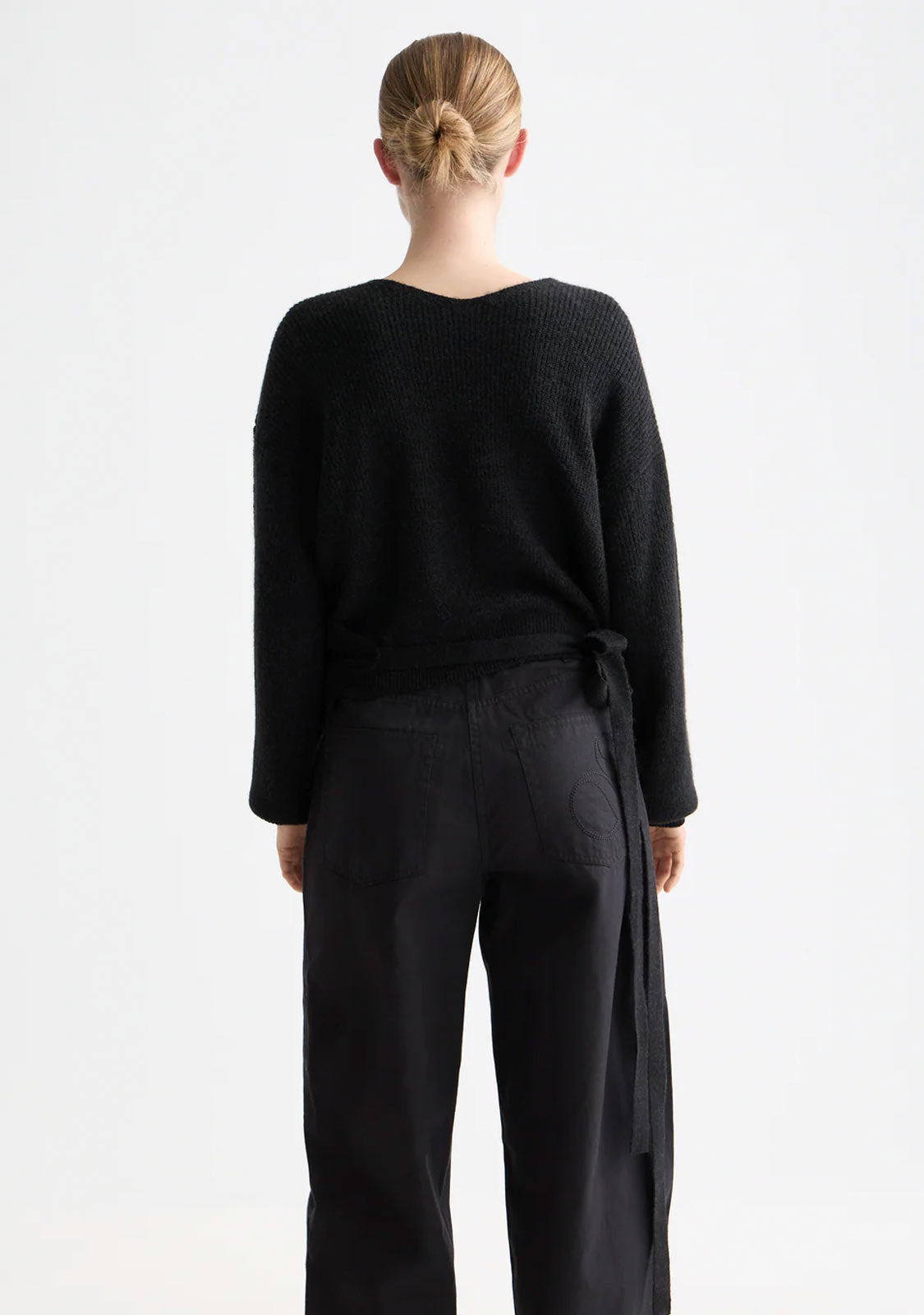 Fuzzy Wrap Cardigan Meteorite