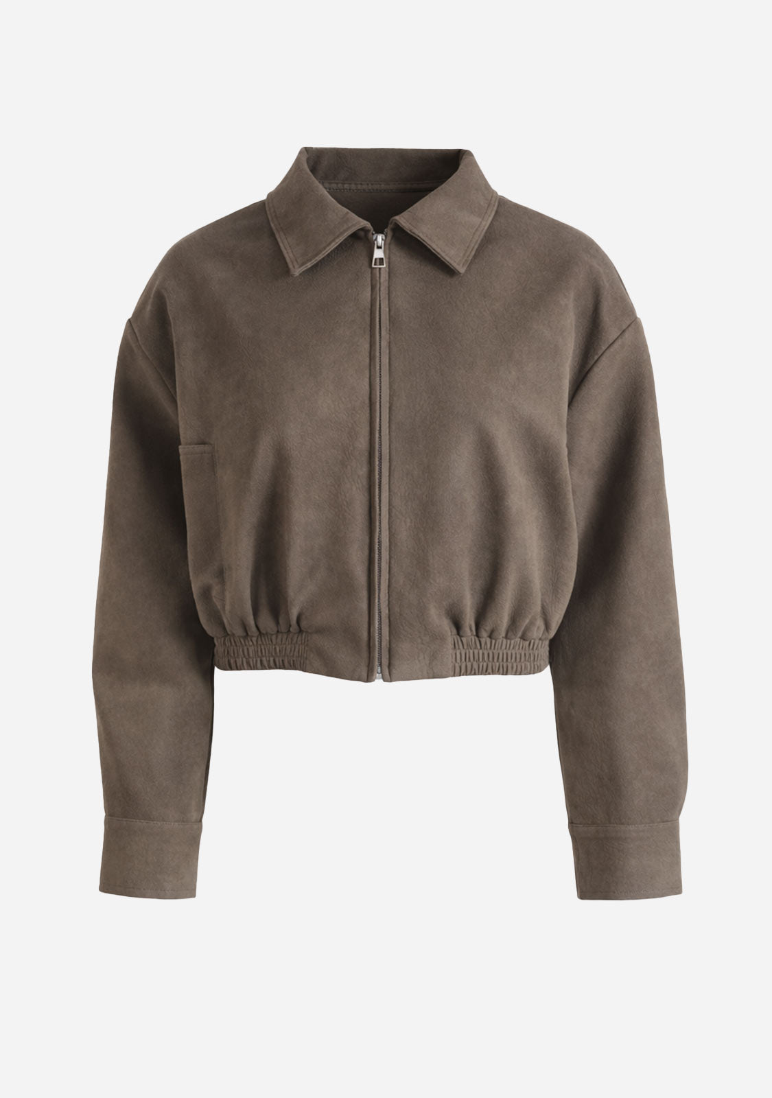 Zip-Up Bomber Jacket Olive/Green