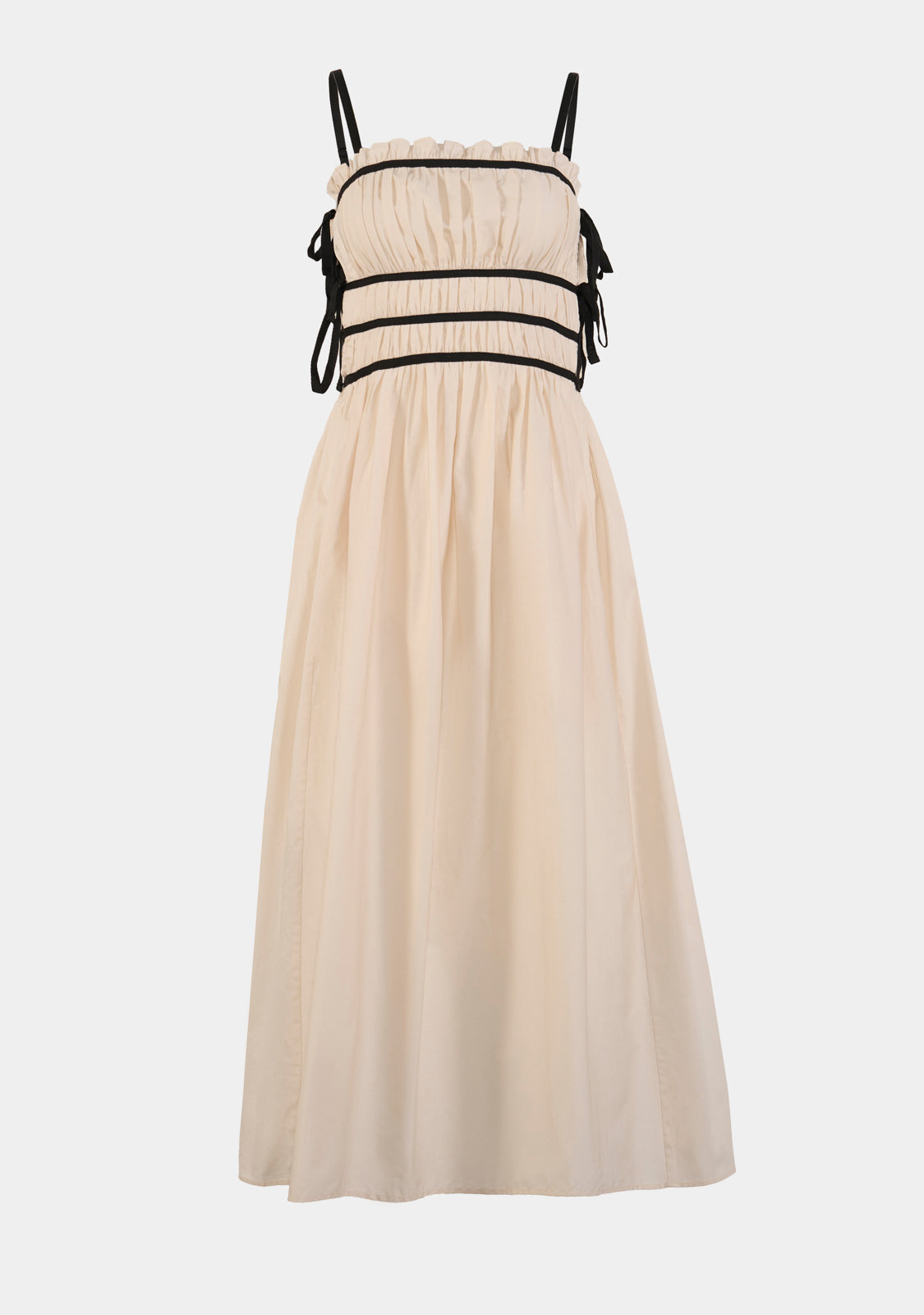 Lena Midi Dress Natural/Black