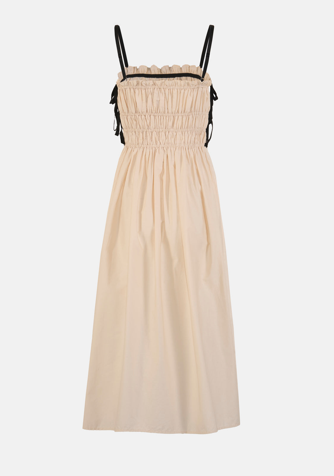 Lena Midi Dress Natural/Black