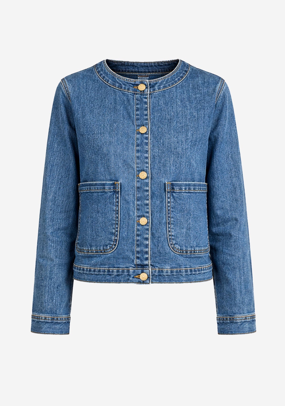 Stretch Denim Workwear Jacket Denim Blue Molly Bracken