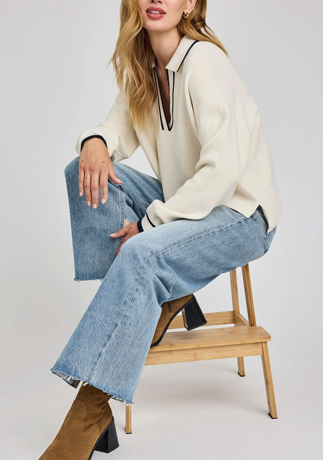 Tristan Sweater Cream Family Business Distributions (Gentle Fawn/Skout Showroom))