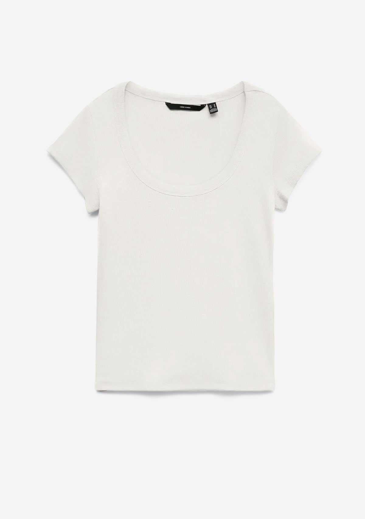Vmchloe Cs Short U-Neck Snow White Vero Moda