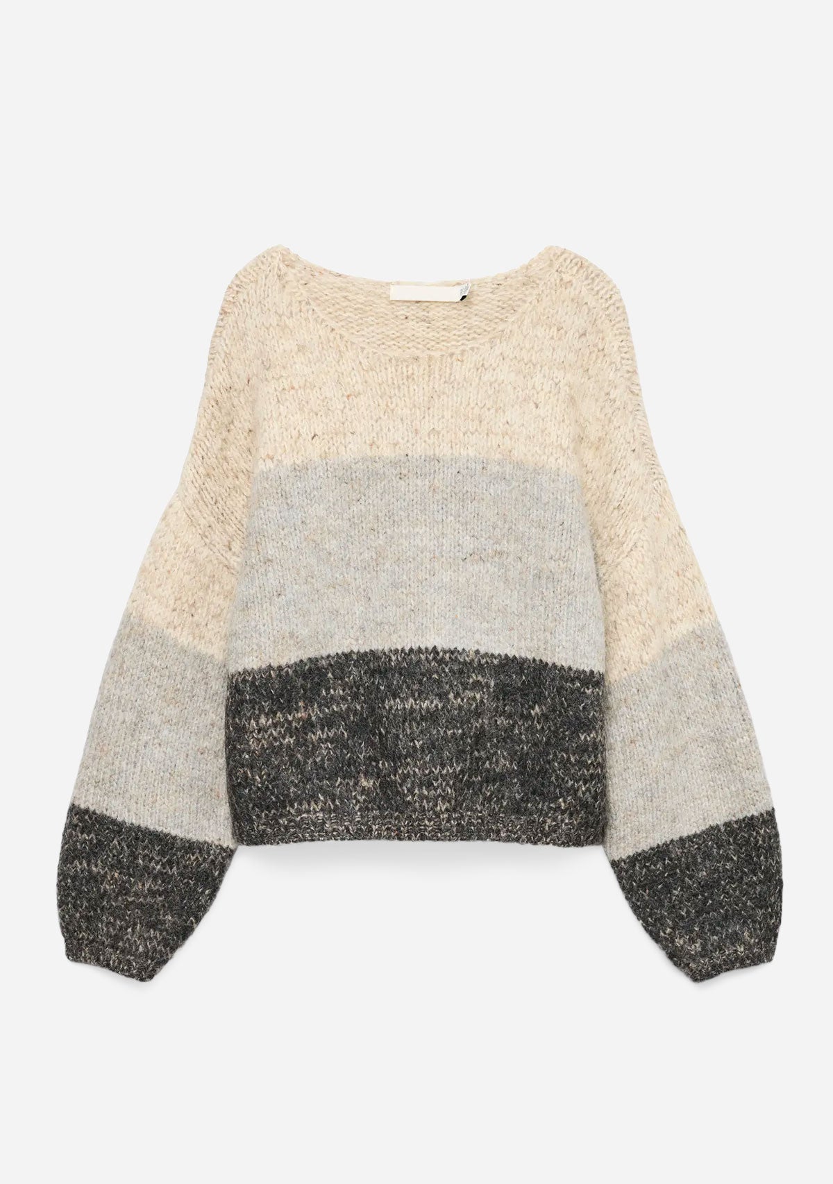 VMJenna Ls Boatneck Pullover Prm Oatmeal