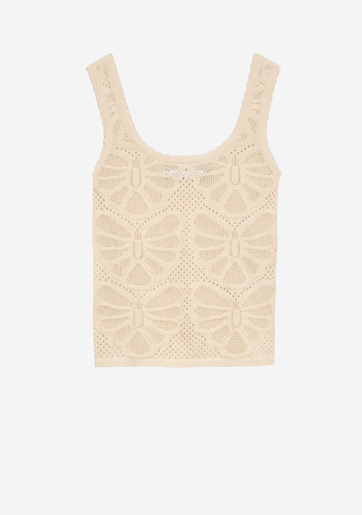 Vmcarlin Sl U-Neck Top Birch