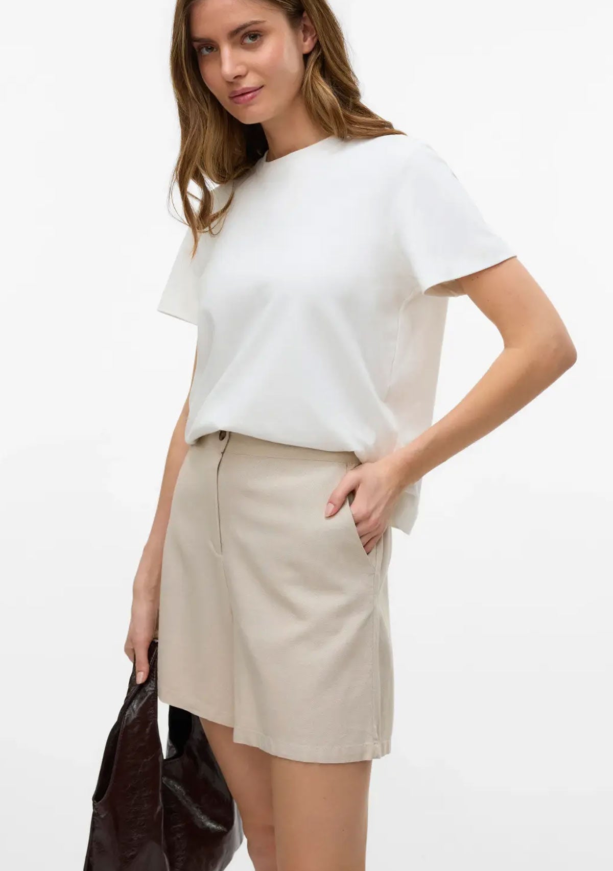 Vmm Ymilo Shorts Silver Lining Vero Moda